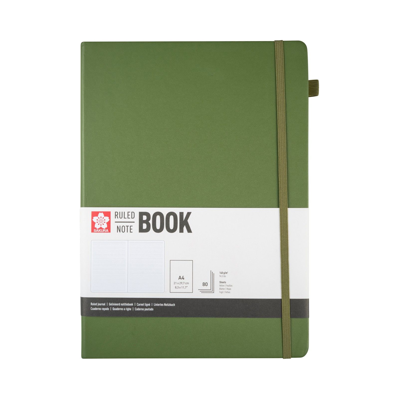 Sakura • Notebook Ruled 21x30cm Pine Needle