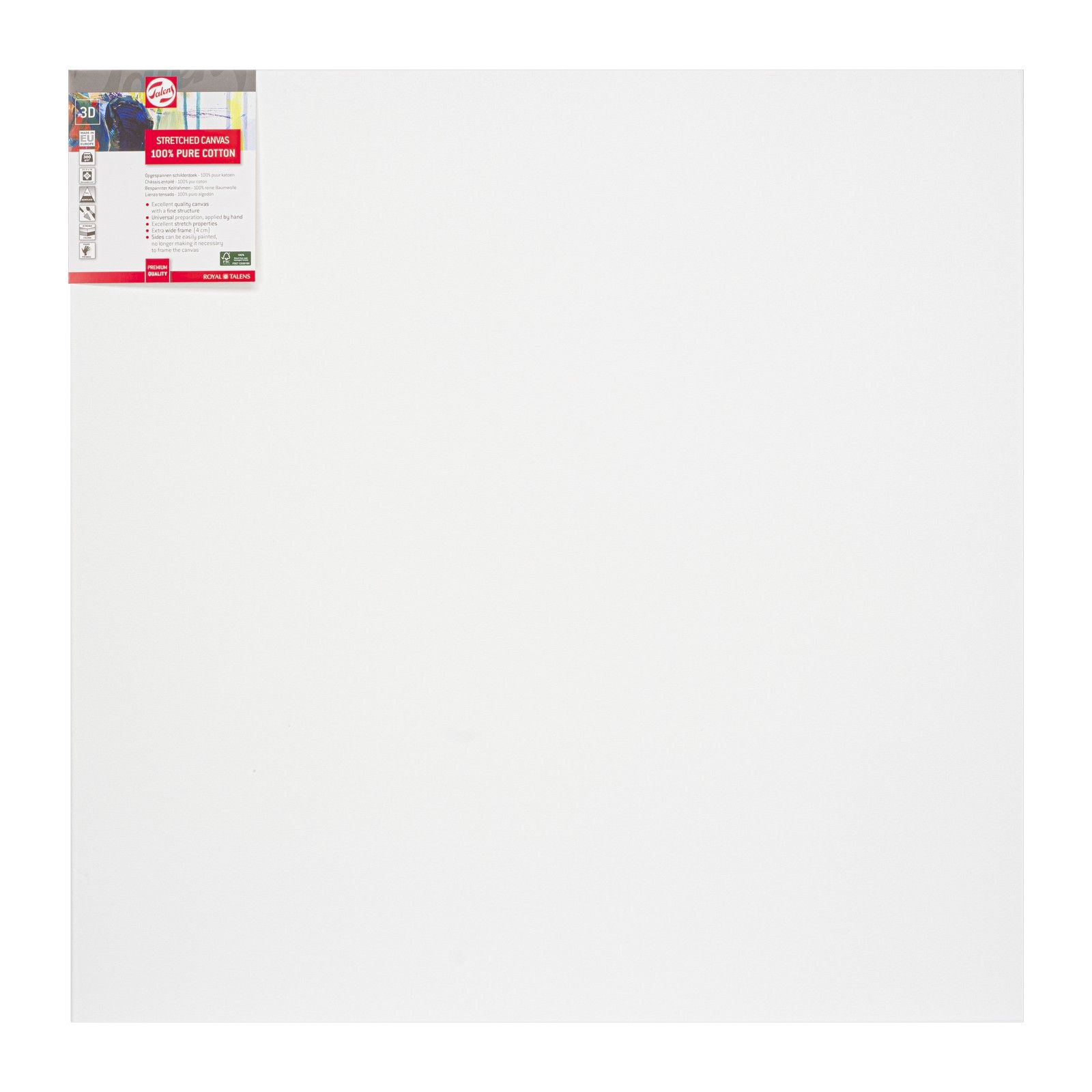 Talens • Schildersdoek Katoen 3D 80x80cm