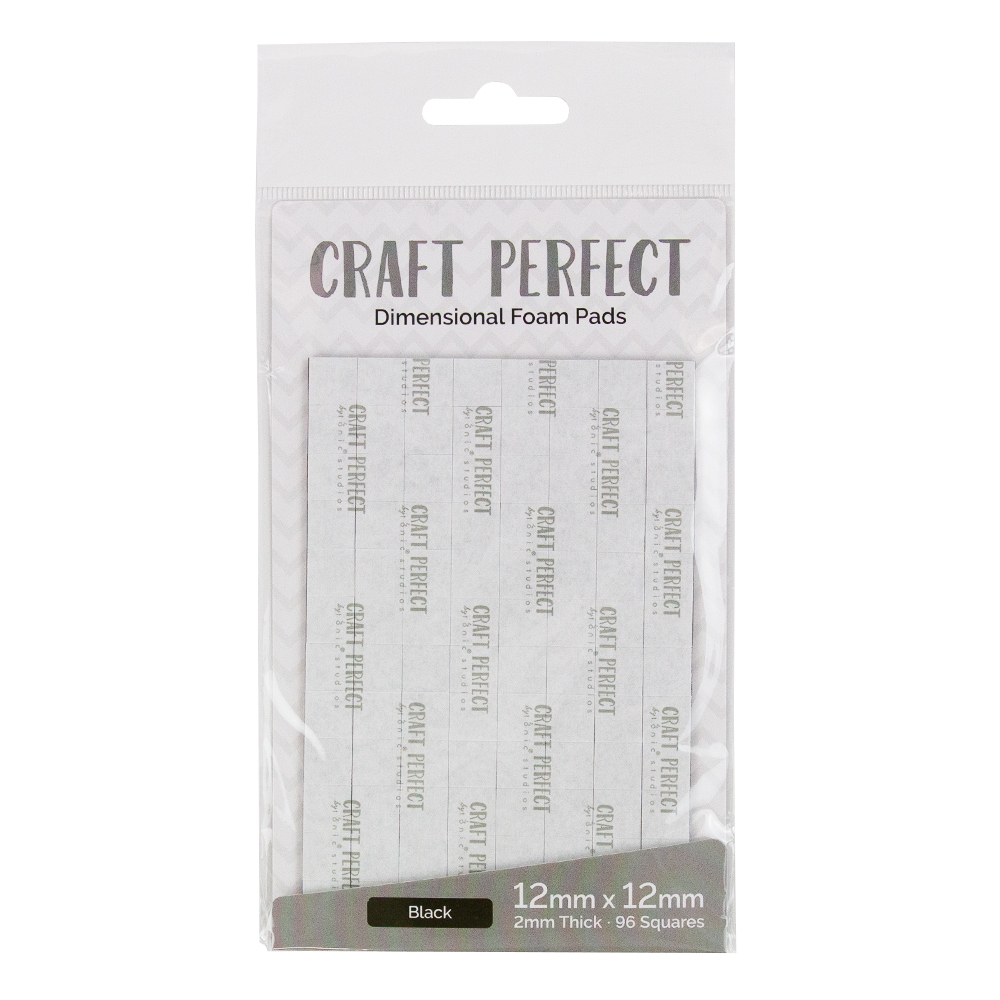 Craft Perfect • Dimensional Foam Pads Square Black 12mm