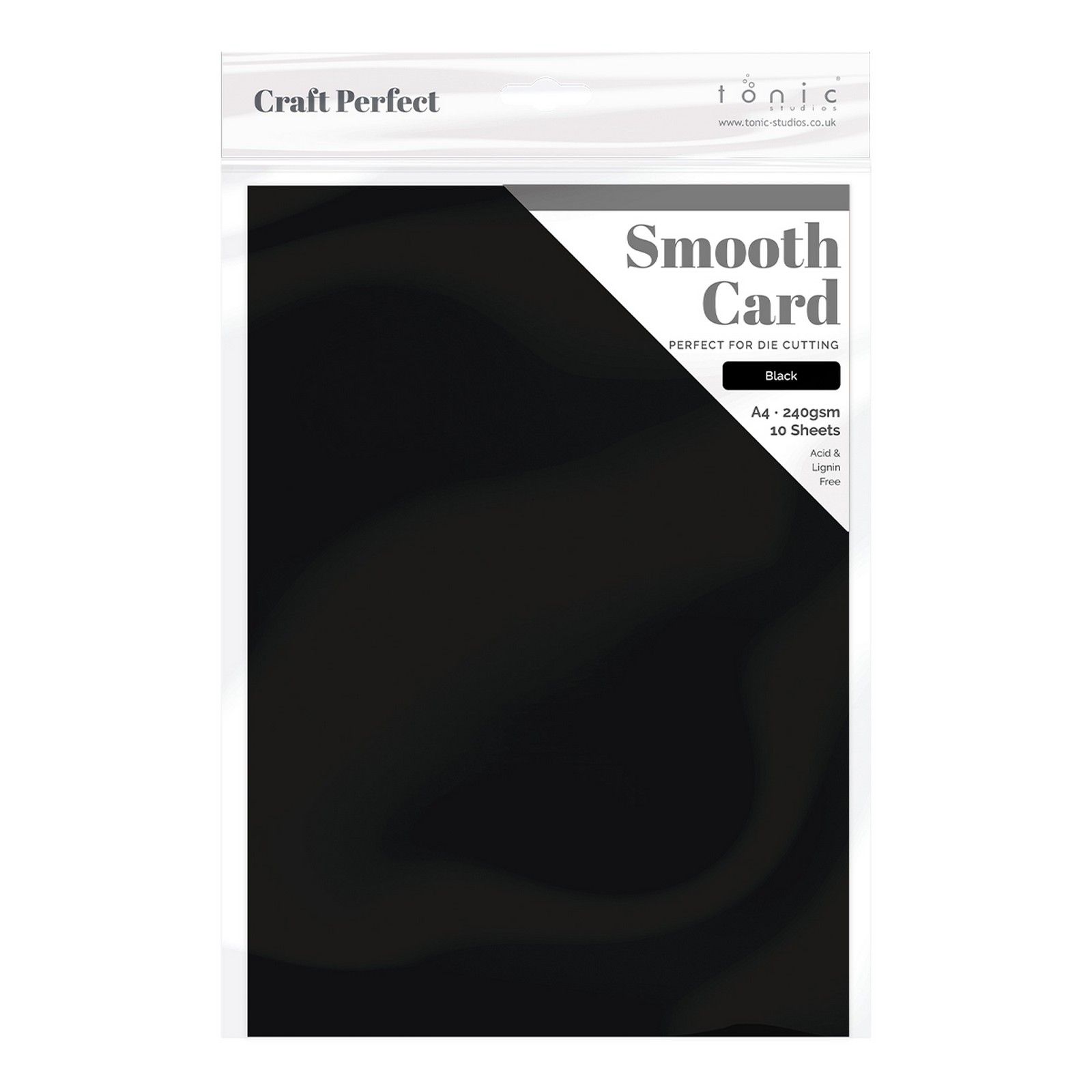 Craft Perfect • Smooth Card A4 240g Jet Black 5pcs