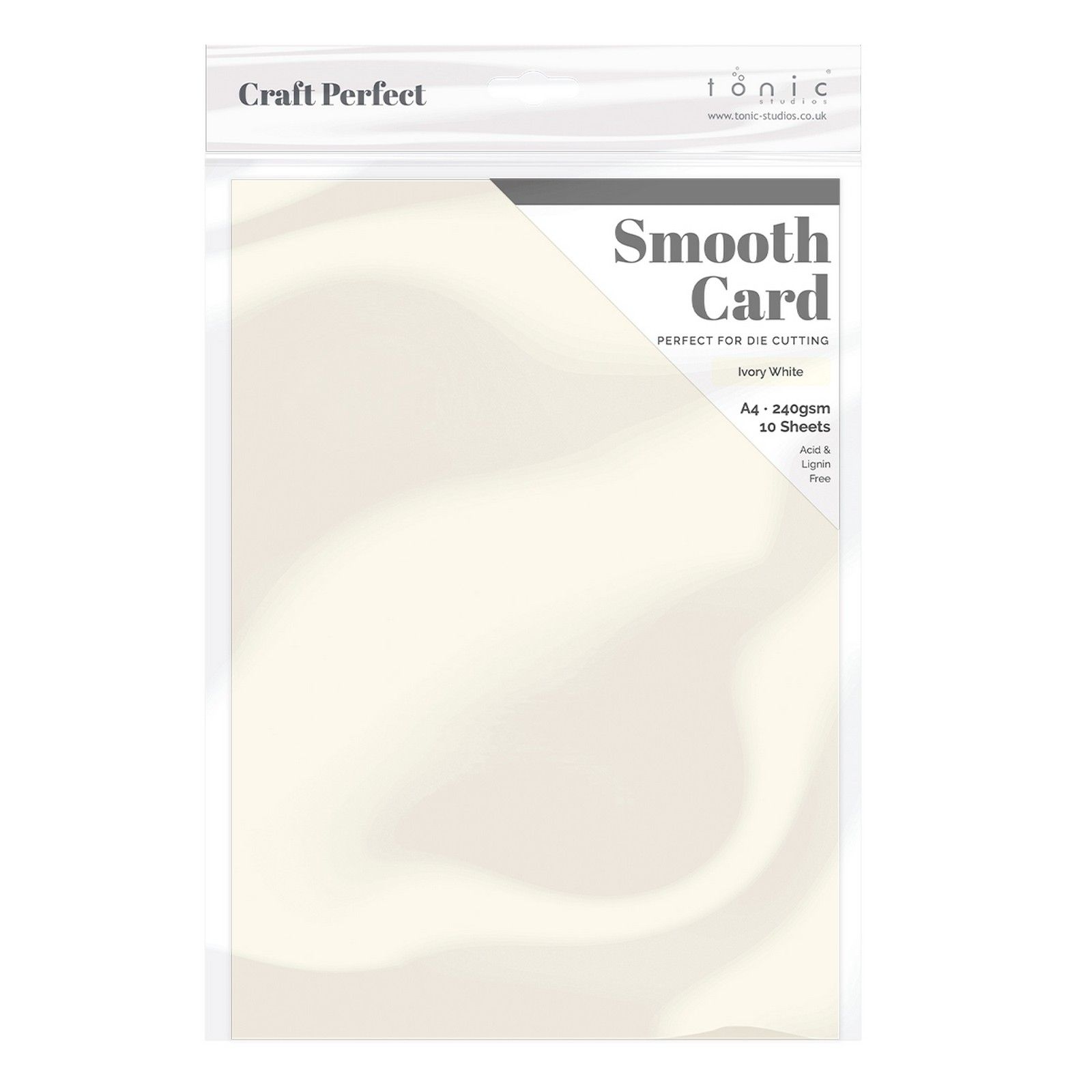 Craft Perfect • Smooth Card A4 240g Ivory White 5pcs