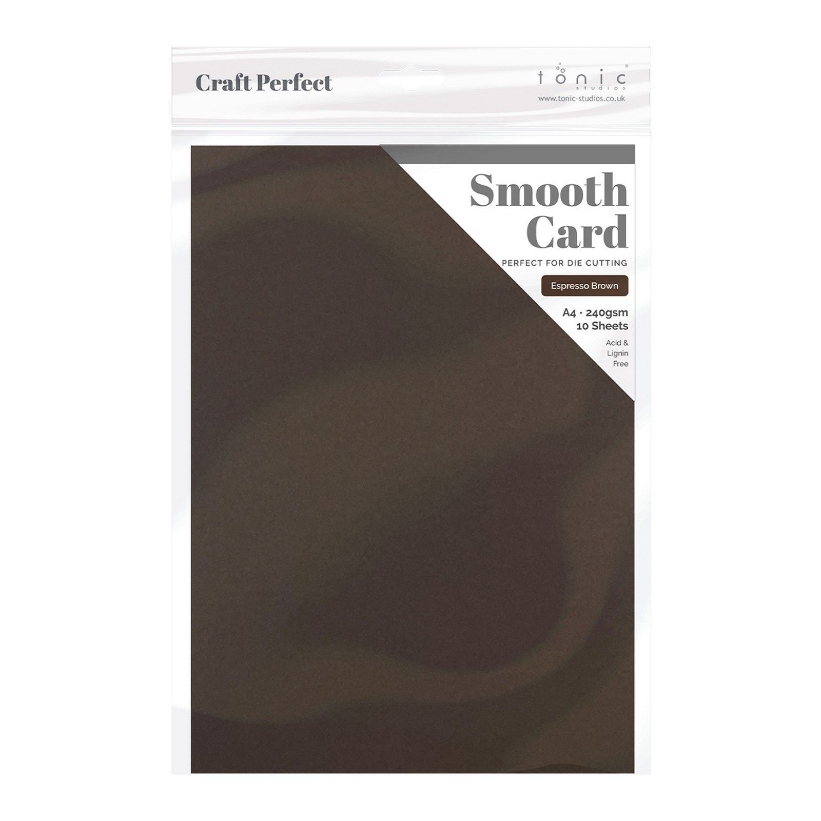 Craft Perfect • Smooth Card A4 240g Espresso Brown 5pcs