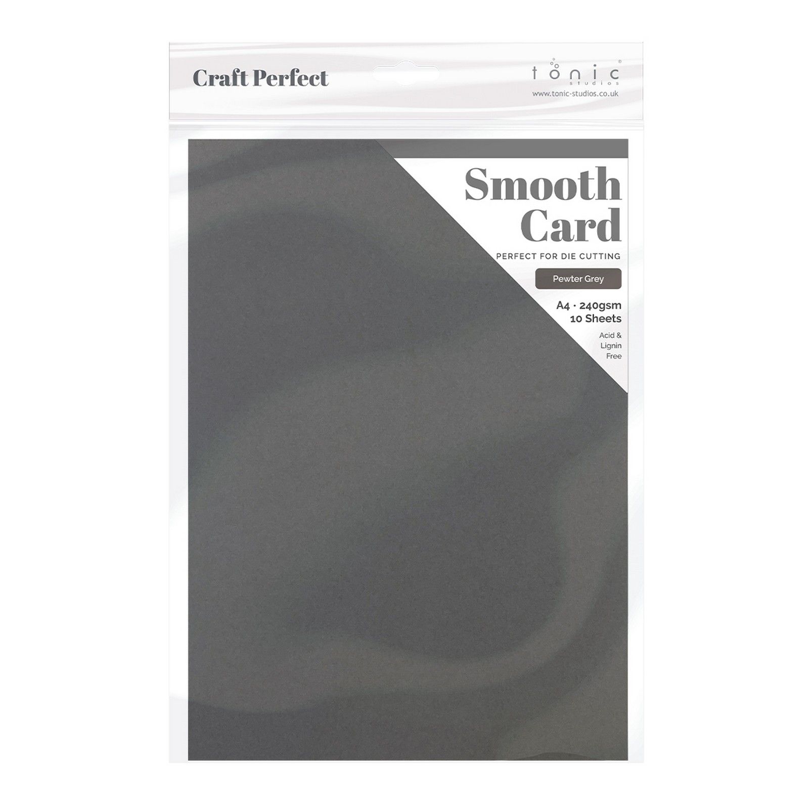 Craft Perfect • Smooth Card A4 240g Pewter Grey 5pcs