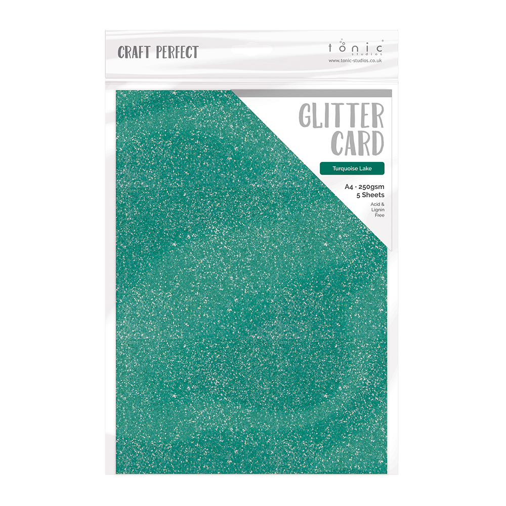 Nuvo • Glitter card Turquoise lake