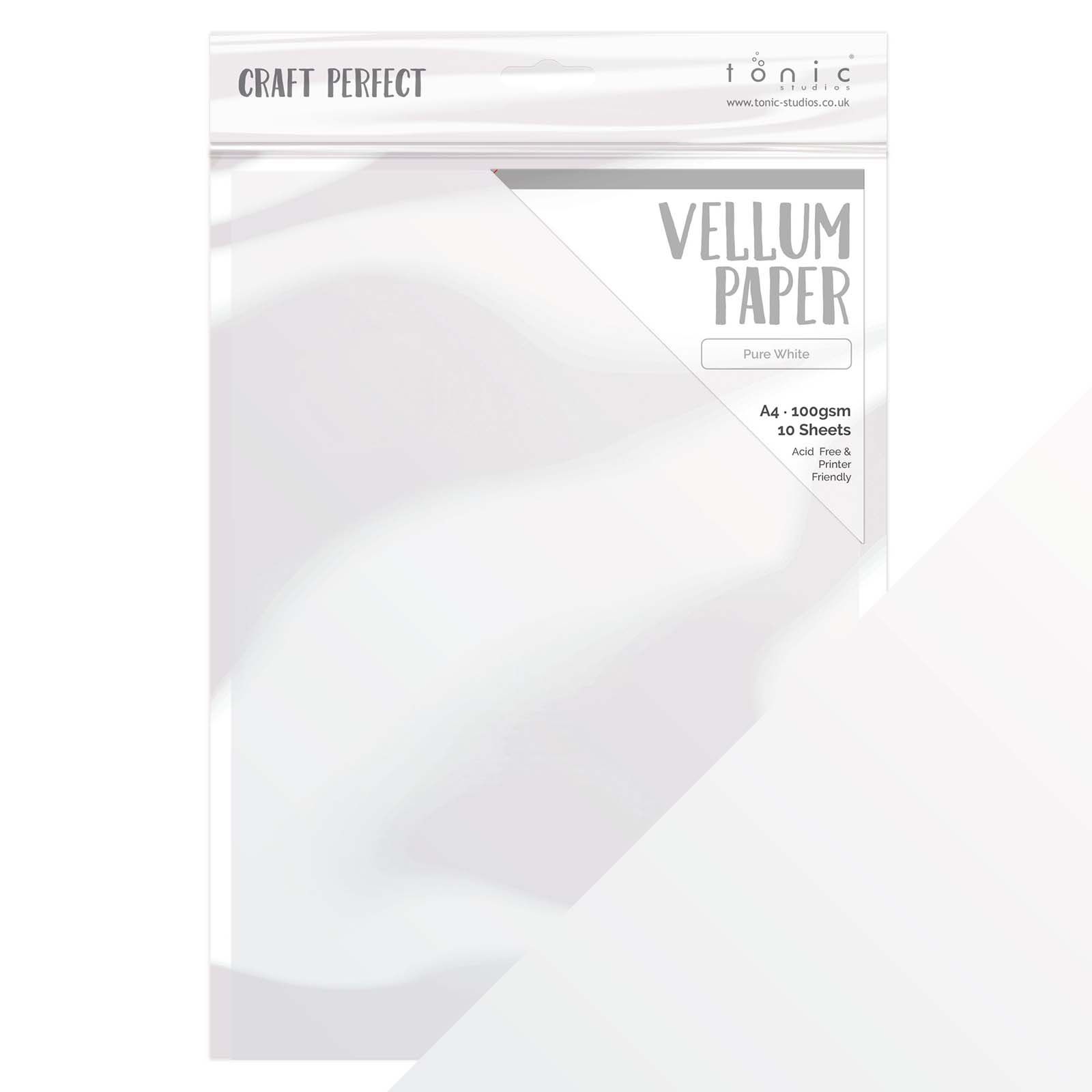 Tonic Studios • Vellum Paper Pure white