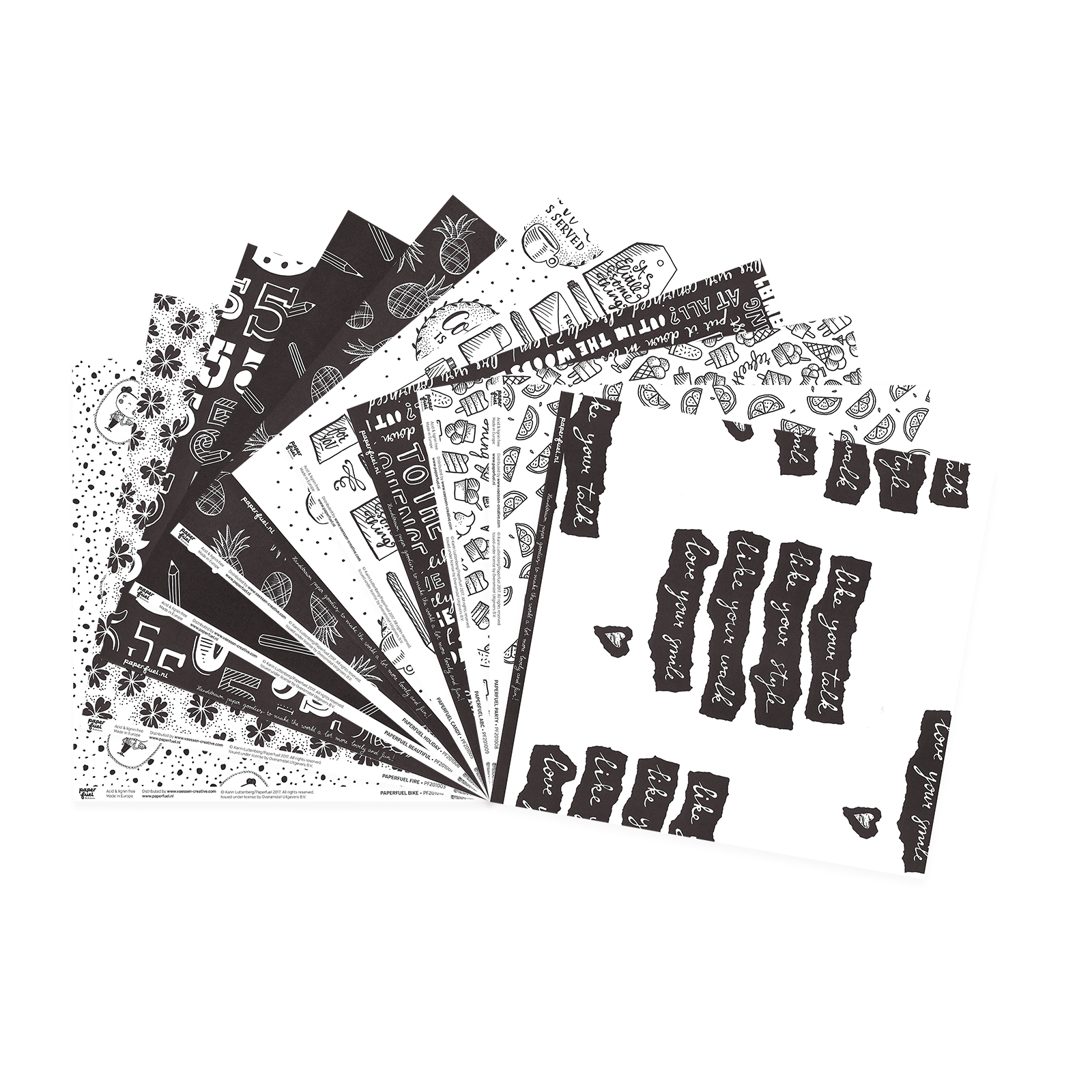 Paperfuel • Scrapbookpapier Assortiment 30,5x30,5cm 11pcs