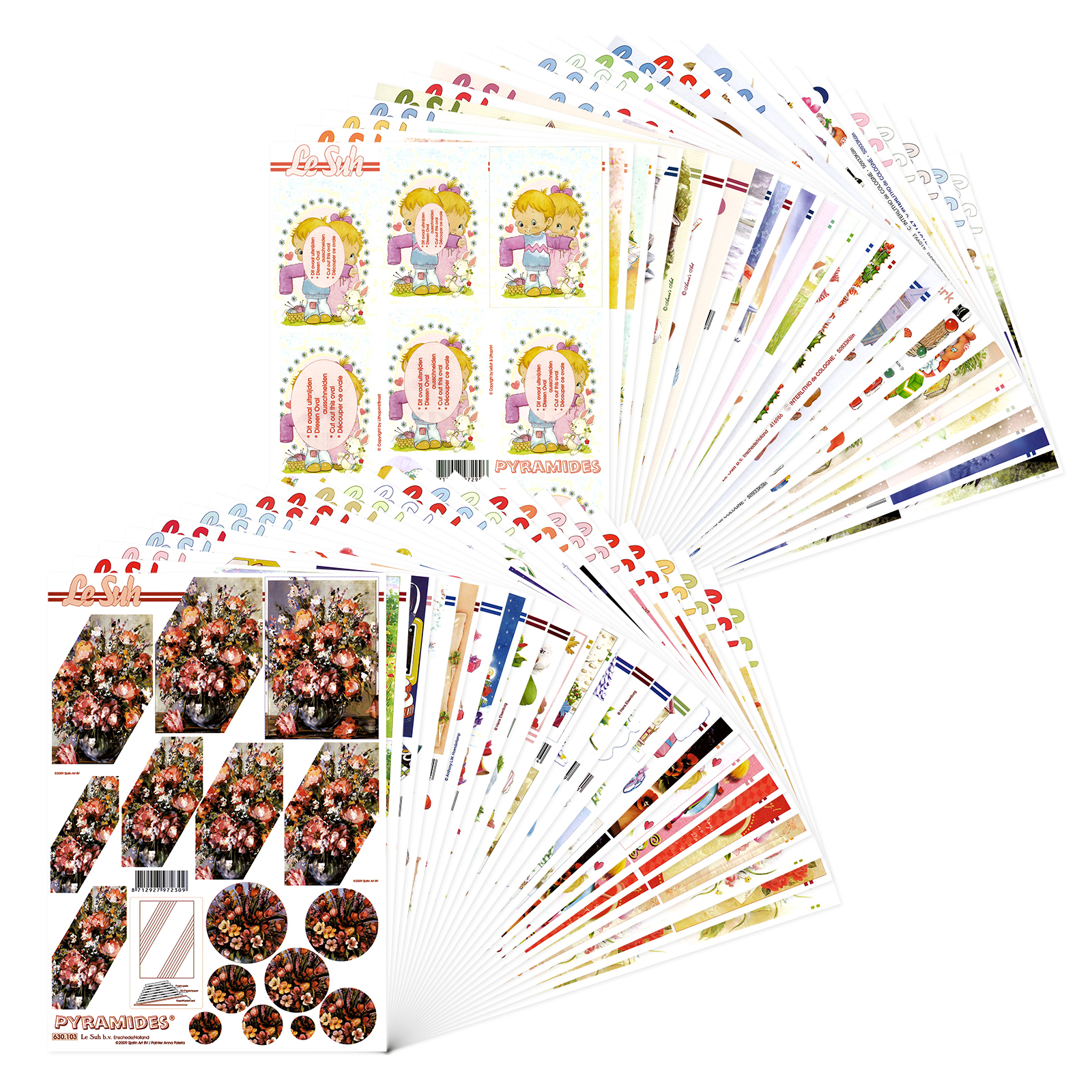 Le Suh • Decoupage en Knipvel Assortiment A4 50x