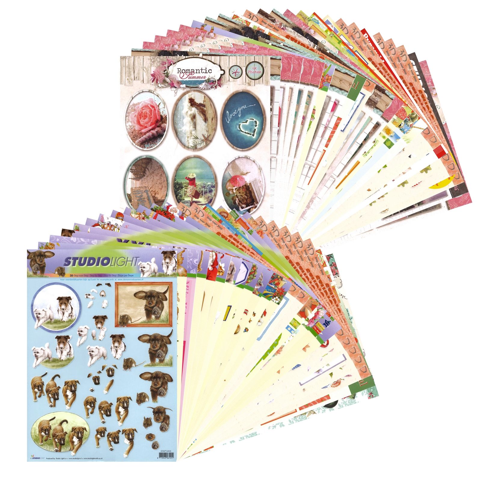 Studio Light • Decoupage and Cutting Sheet Assortment A4 50x