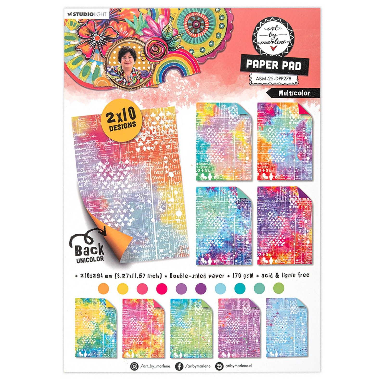 Studio Light • Art By Marlene Design Paper Pad Multicolor