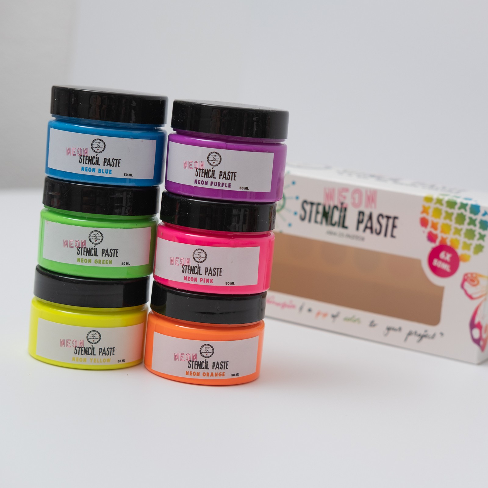 Studio Light • Art By Marlene Stencil Paste Neon Colors