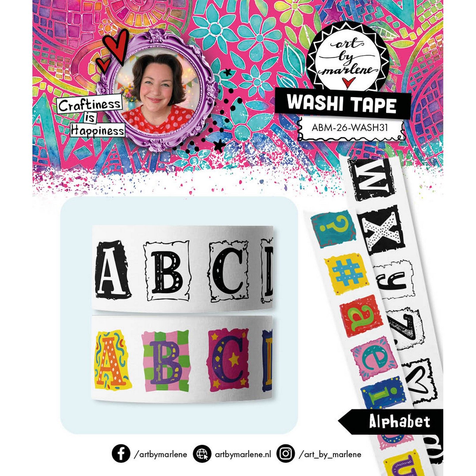 Studio Light • Art By Marlene Washi Tape Alphabet