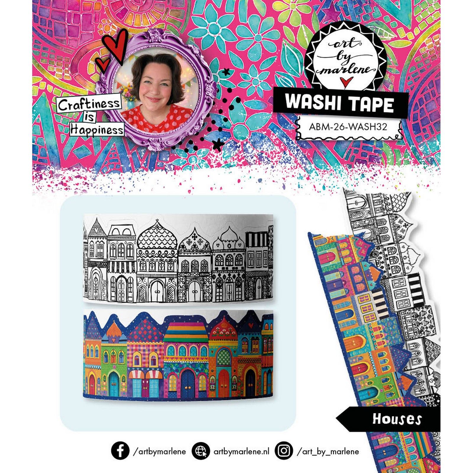 Studio Light • Art By Marlene Washi Tape Houses
