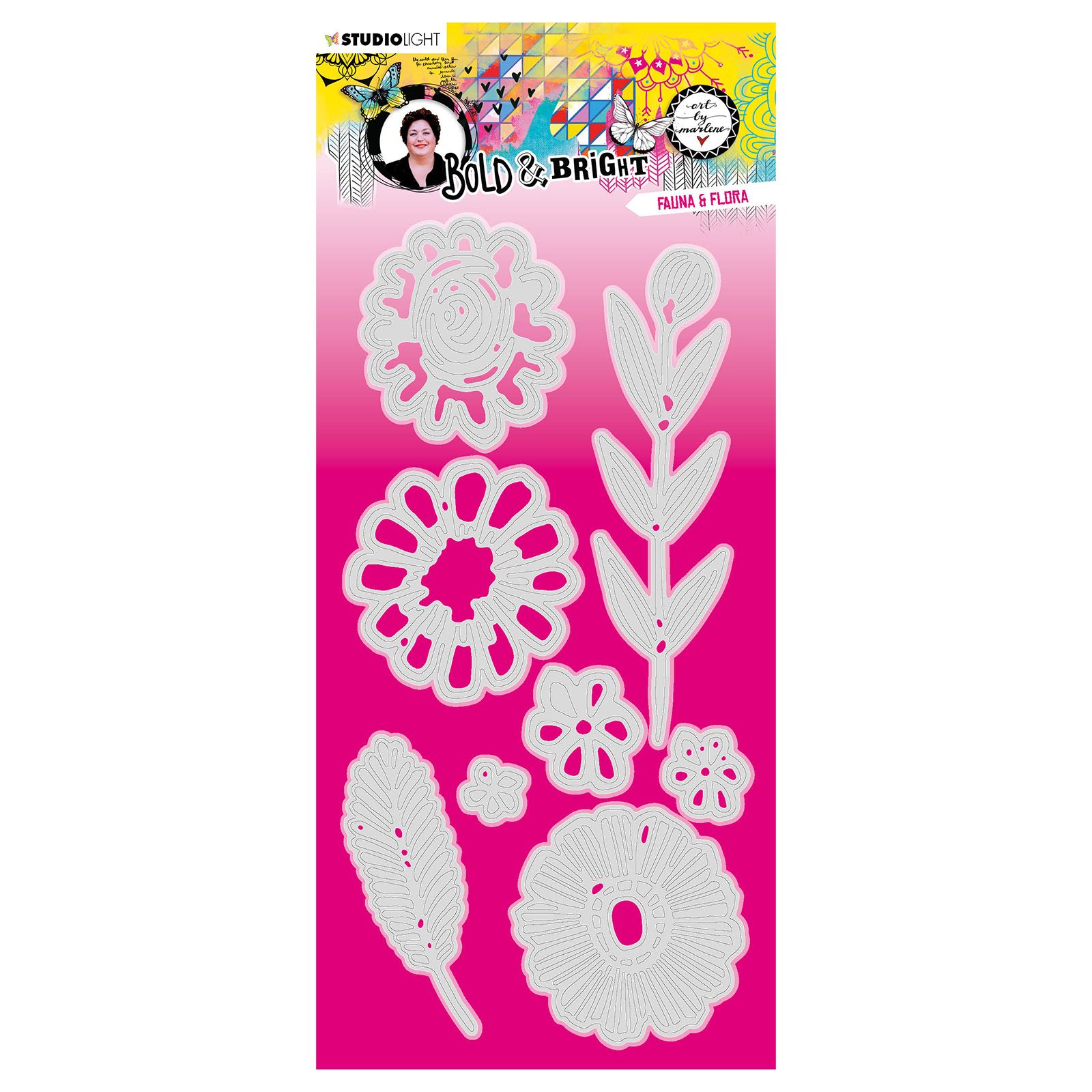 Studio Light • Bold & Bright stanzschablone Fauna & Flora