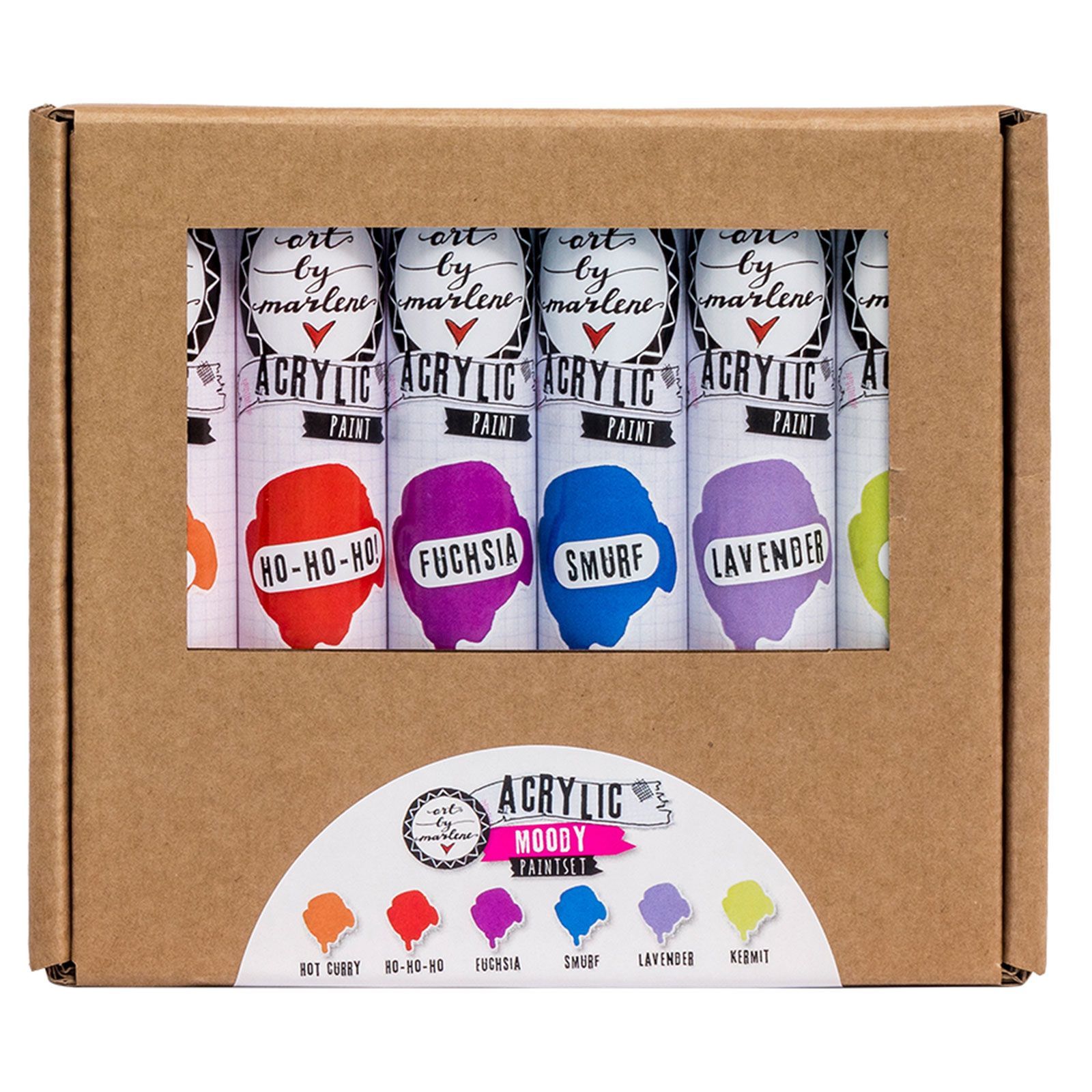 Studio Light • Essentials arcylic paint Moody 6pcs paintset Nr.102
