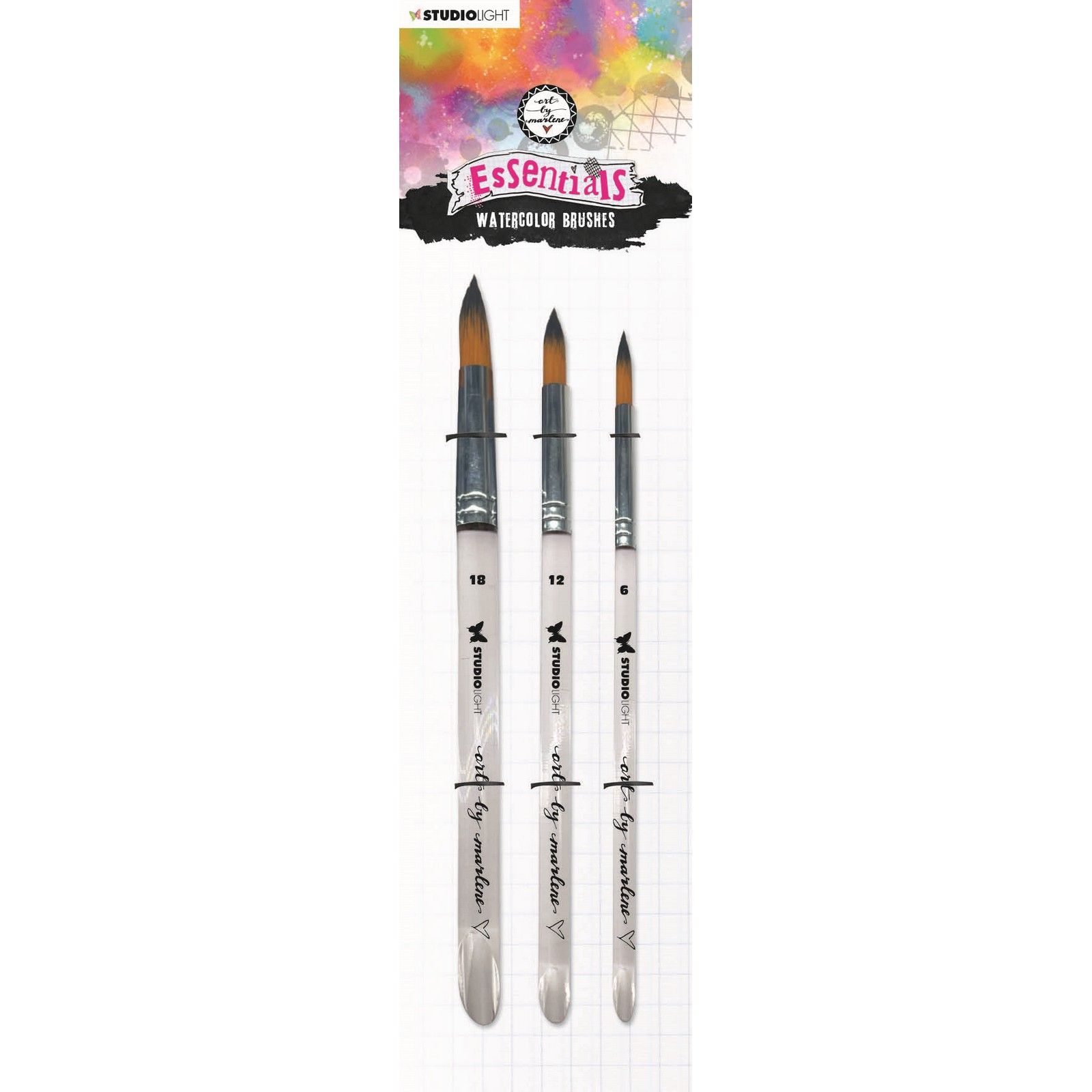 Studio Light  • Essentials Watercolor Brushes Set of 3