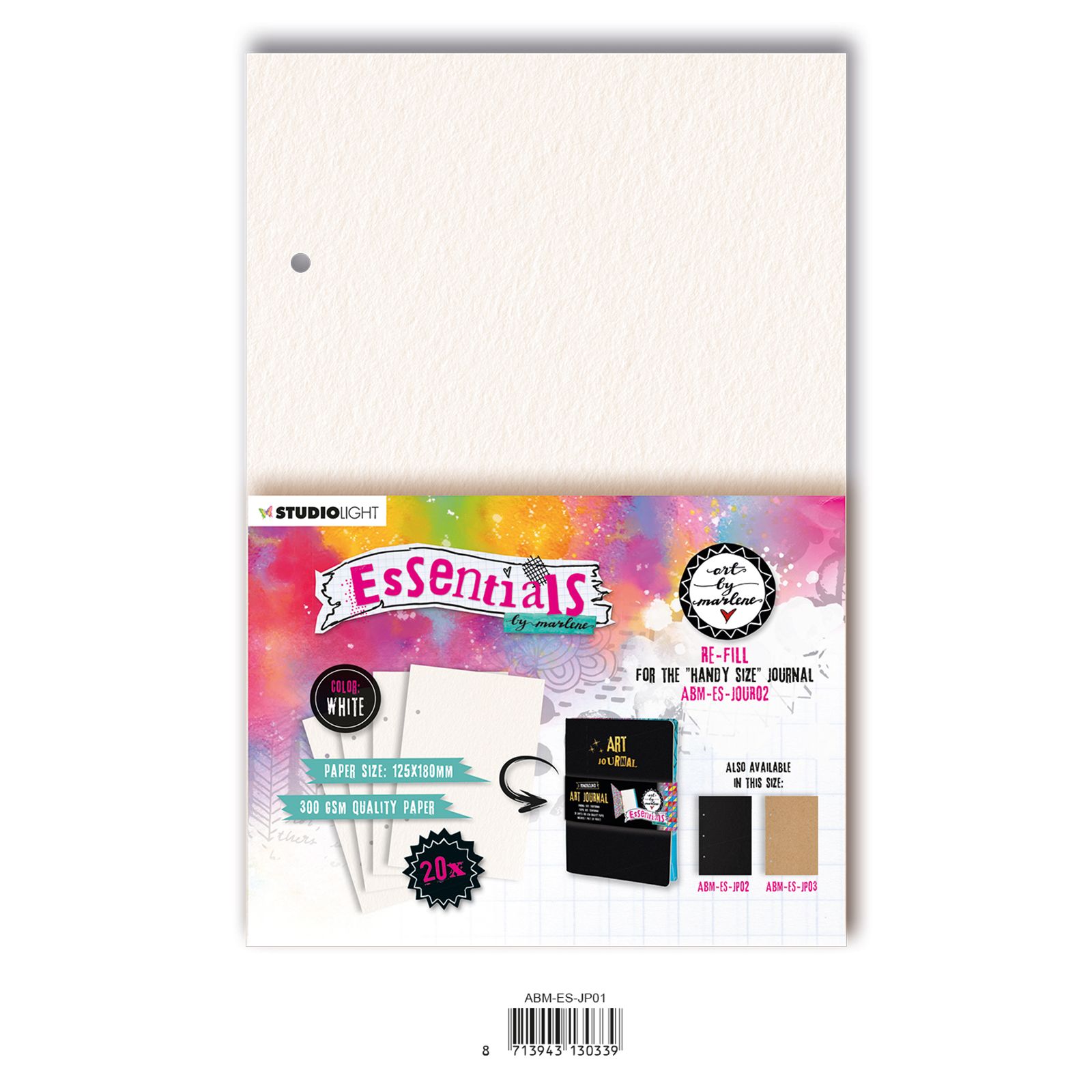 Studio Light • Essentials re-fill for The handy size journal White