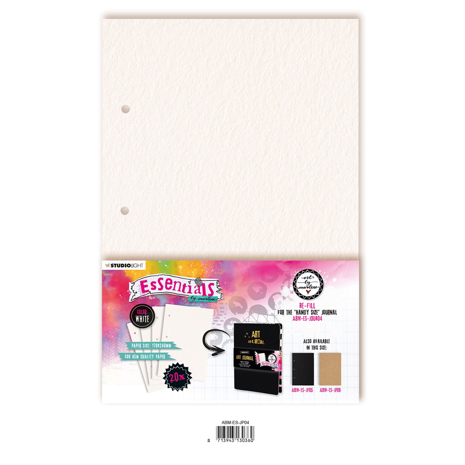 Studio Light • Essentials re-fill for The perfect size journal White