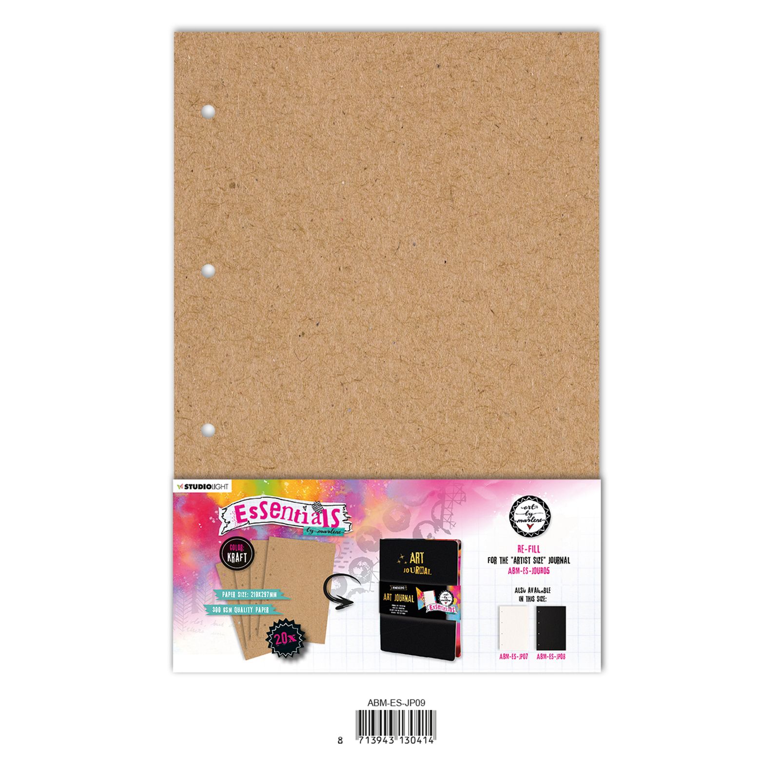 Studio Light • Essentials re-fill for The artist size journal Kraft