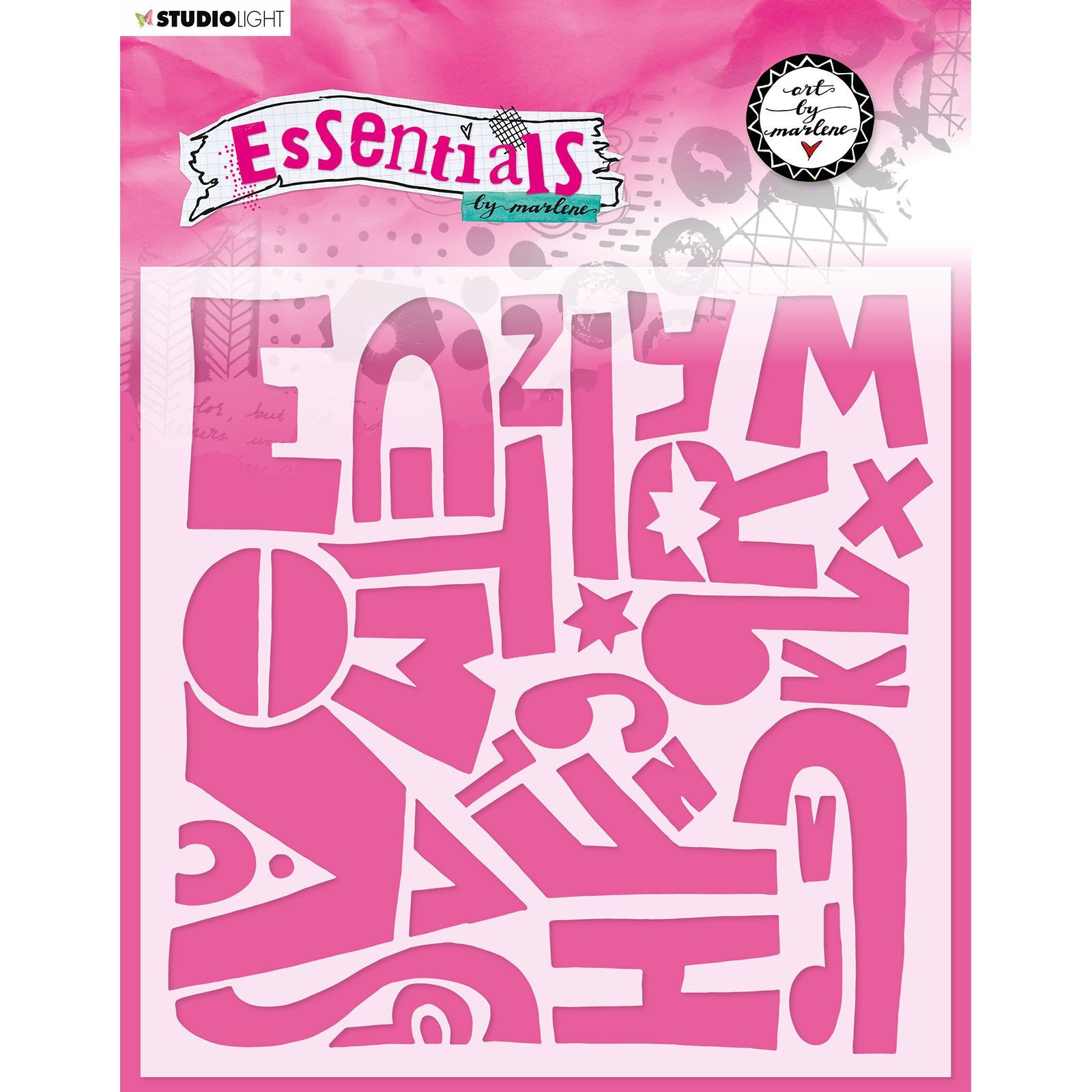Studio Light • Essentials mask stencil Alfabetically Nr.50