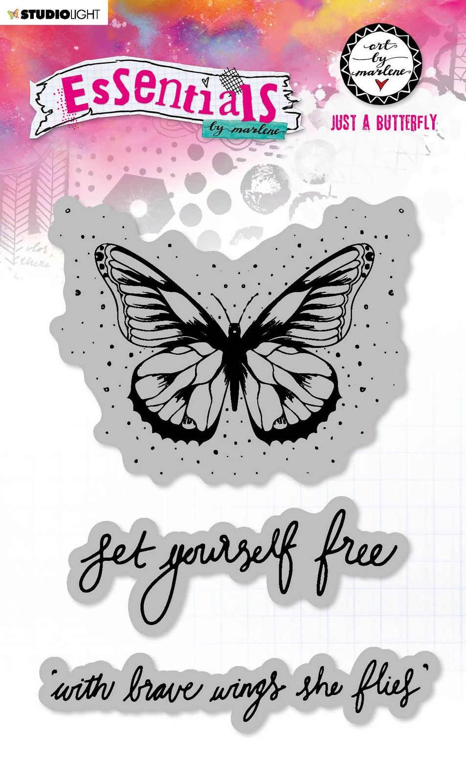 Studio Light • Gummistempel Art by Marlene Just a butterfly