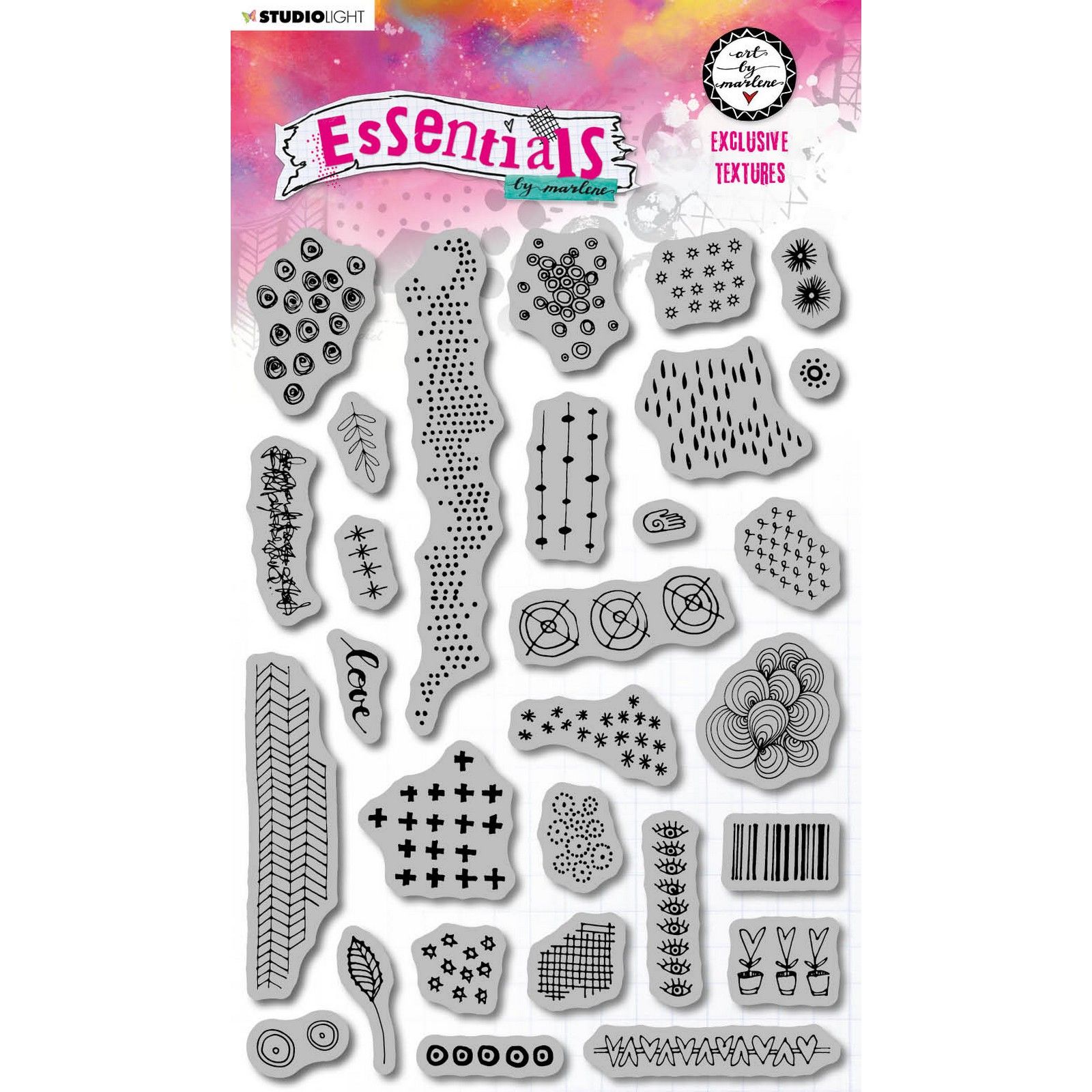 Studio Light • Essentials Cling stamp Exclusive textures