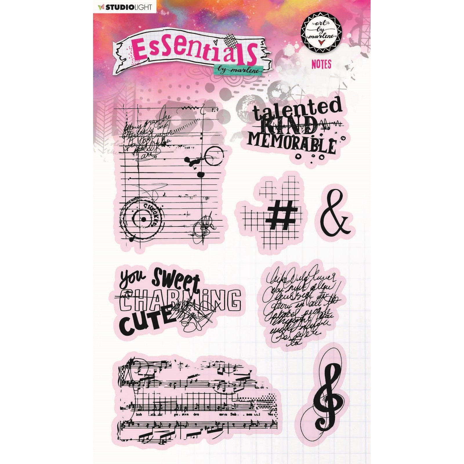 Studio Light • Essentials Clear Stamp Notes