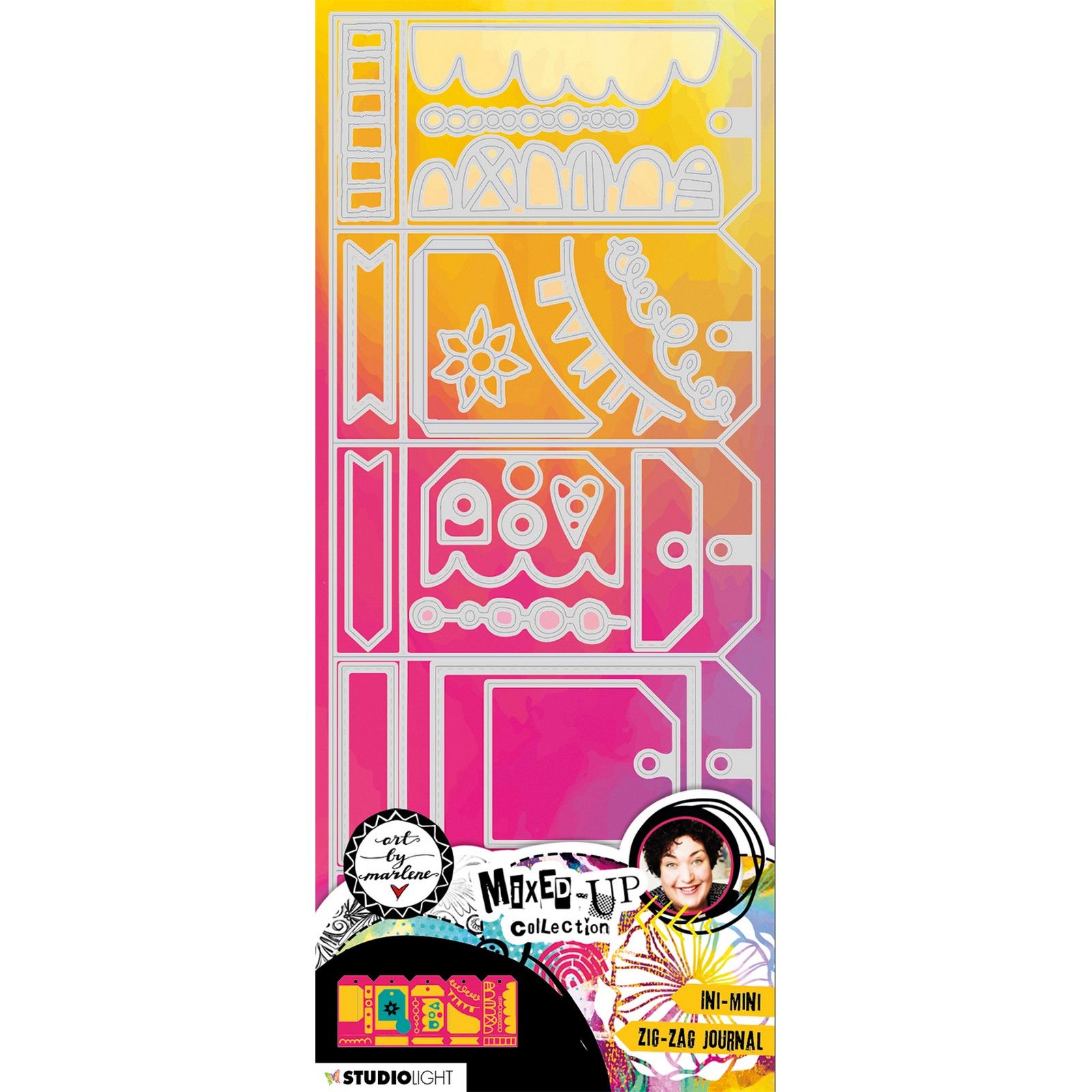 Studio Light • Mixed-Up Collection Cutting dies Ini-Mini Zig-zag Journal