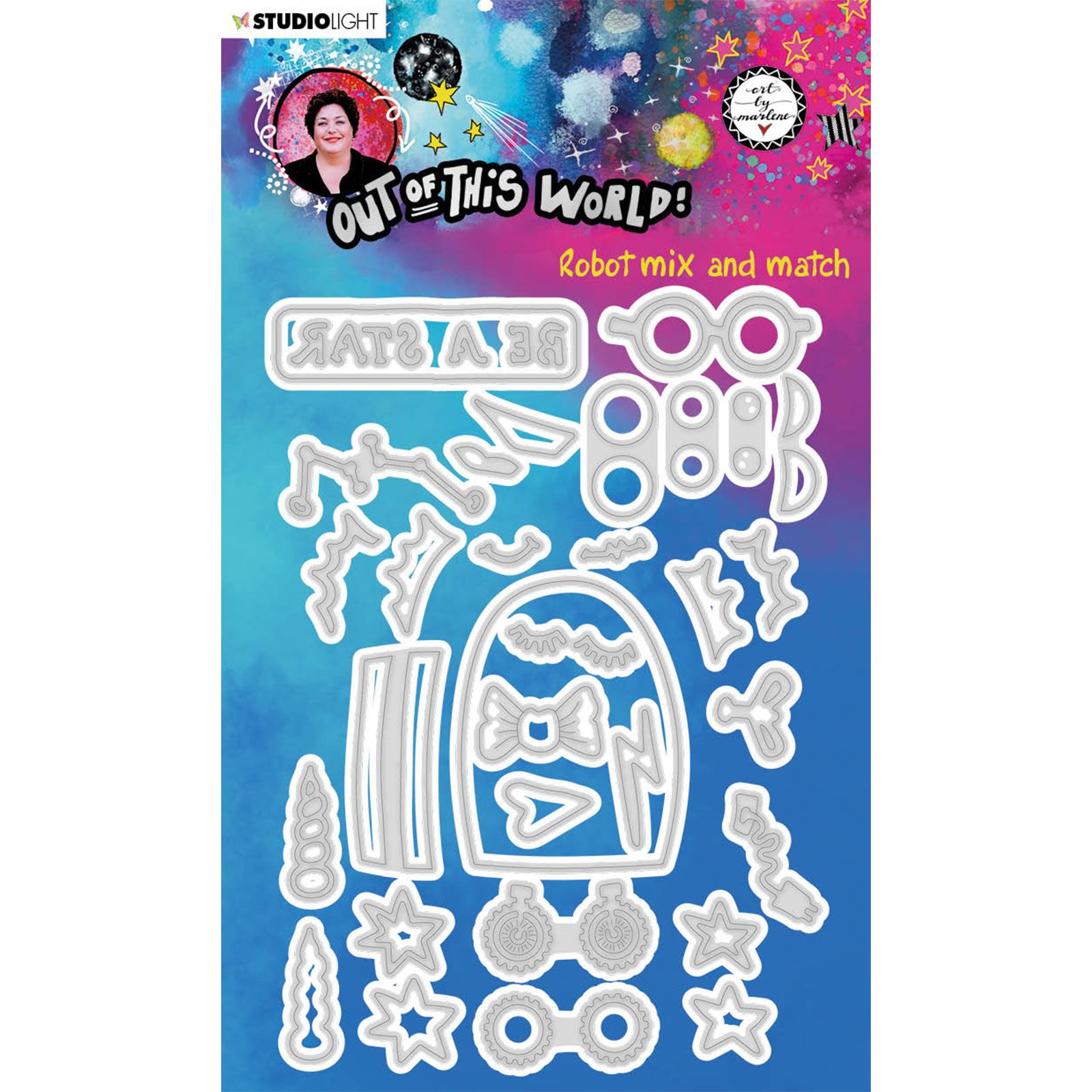 Studio Light • Cutting & embossing die Robot mix and match nr.85