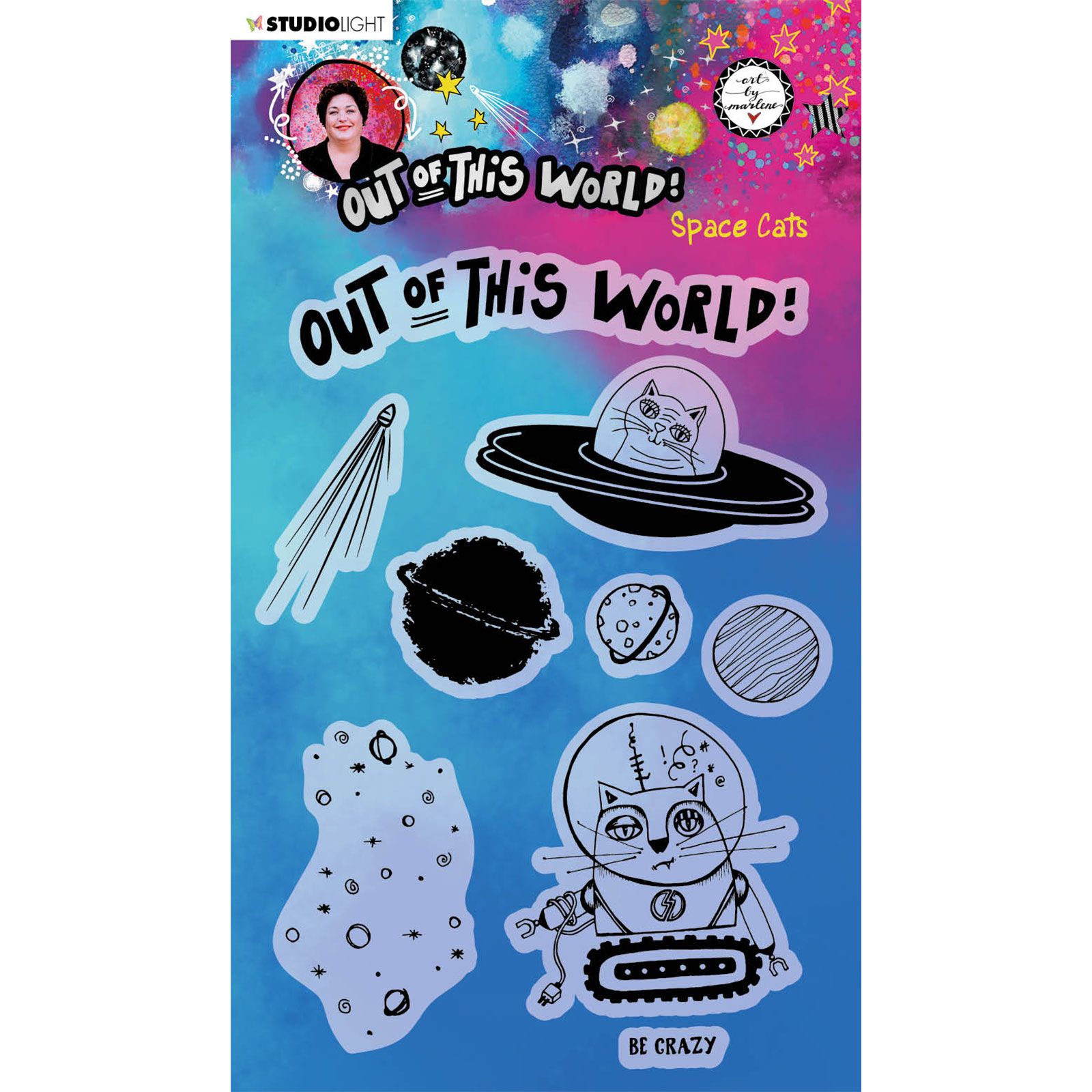 Studio Light • Clear stamp Space cats nr.71