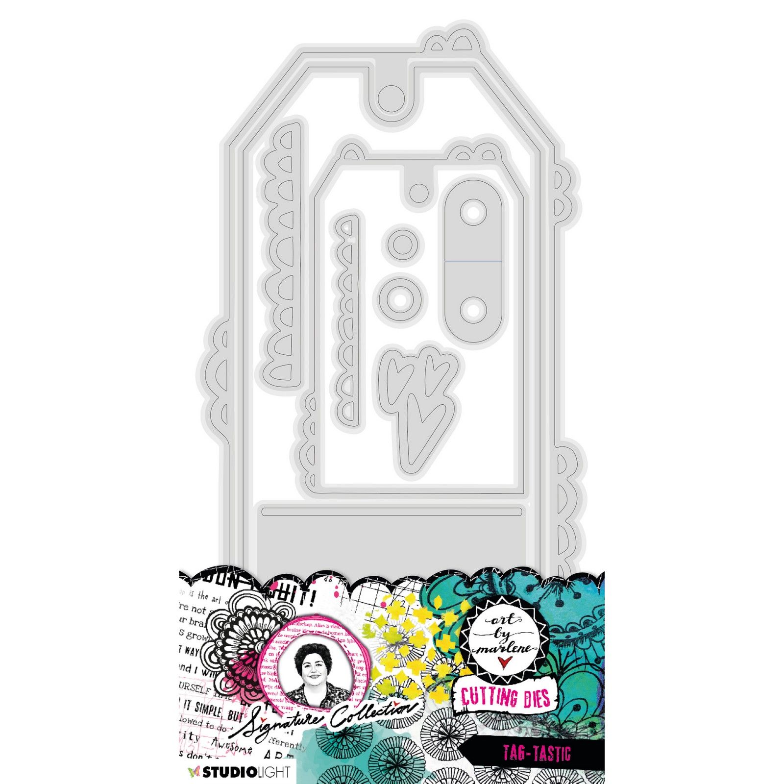 Studio Light • Signature Collection Plantilla De Corte Tag-Tastic