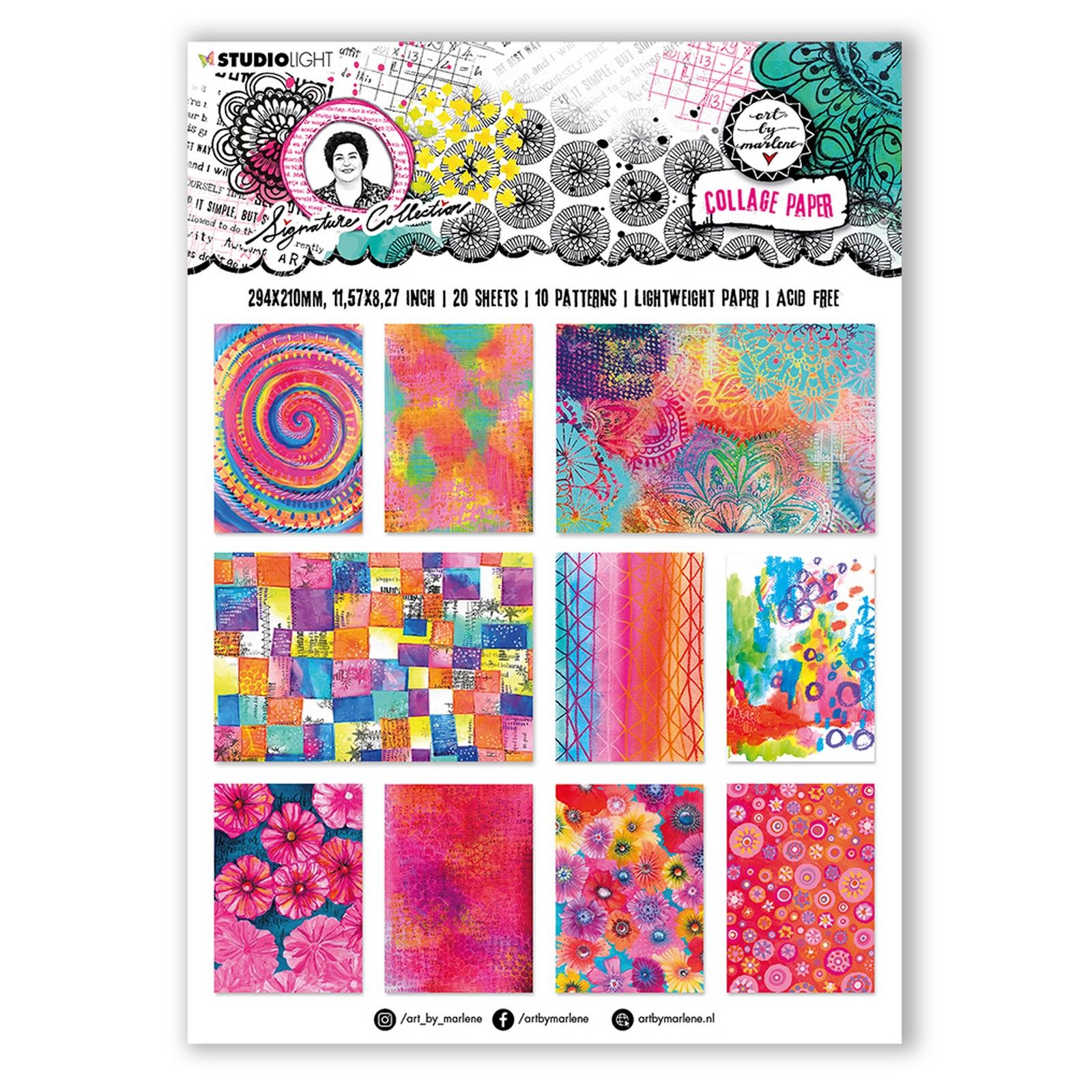 Studio Light • Signature Collection Collage Paper Colorful Papers