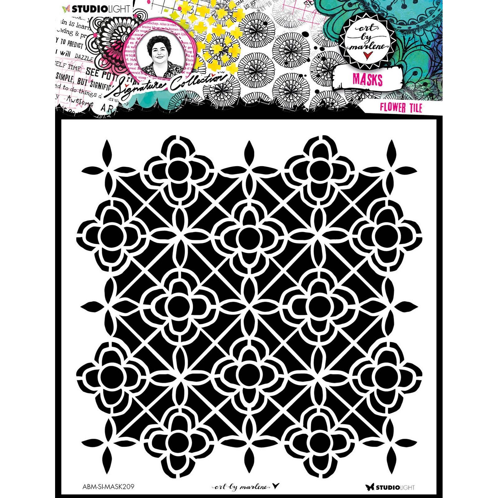 Studio Light  • Signature Collection Mask Stencil Flower Tile