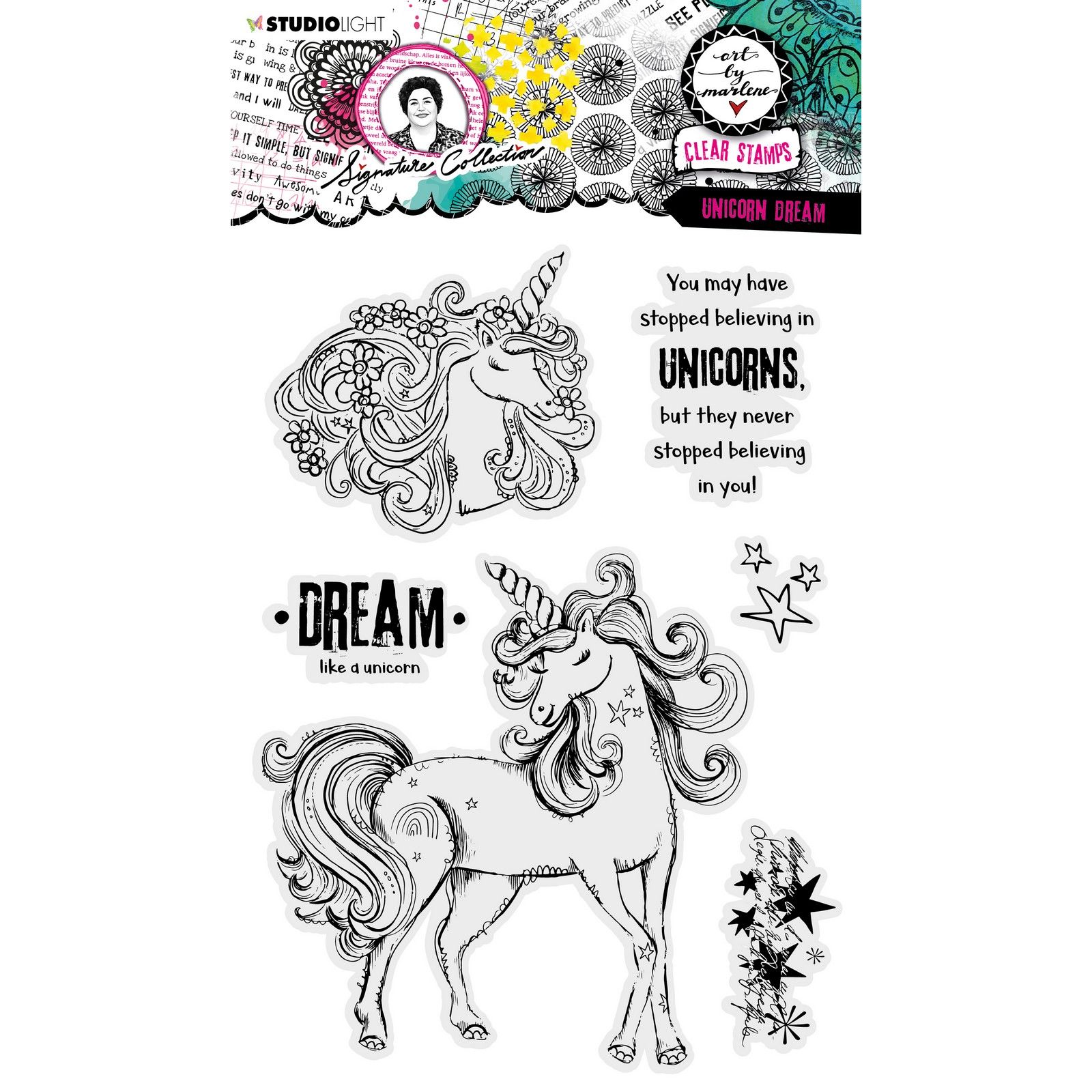 Studio Light • Signature Collection Clear Stamp Unicorn Dream