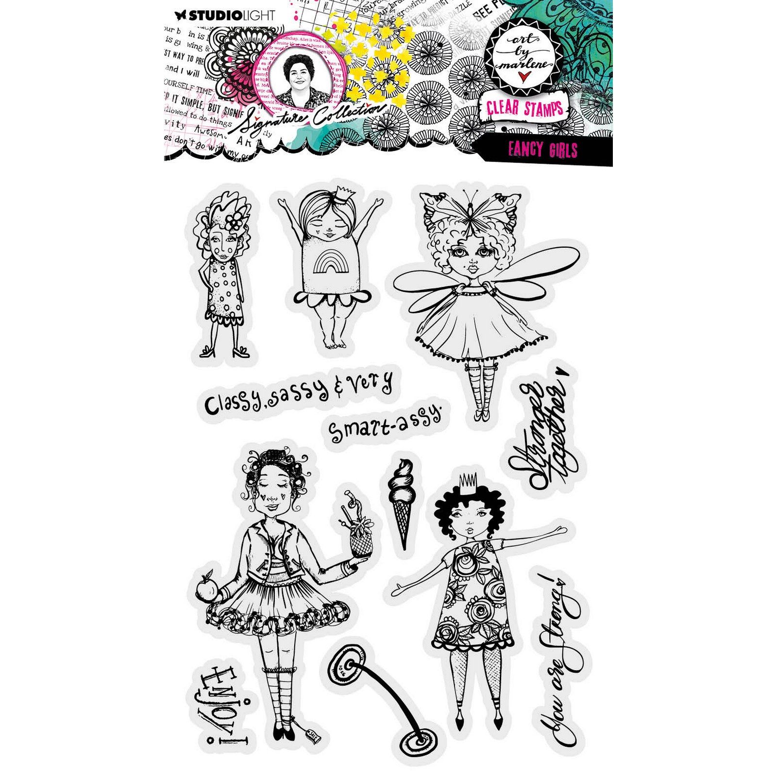 Studio Light • Signature Collection Clear Stamp Fancy Girls