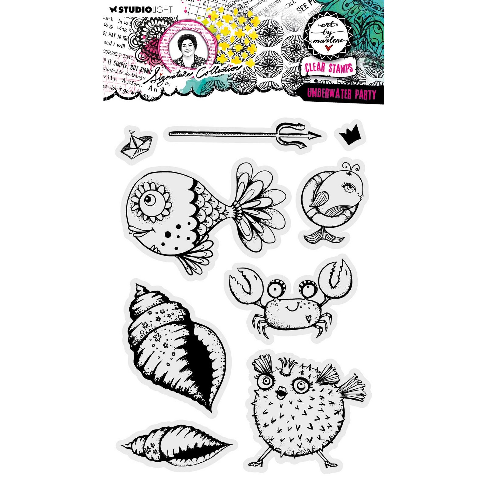 Studio Light • Signature Collection Clear Stamp Underwater party