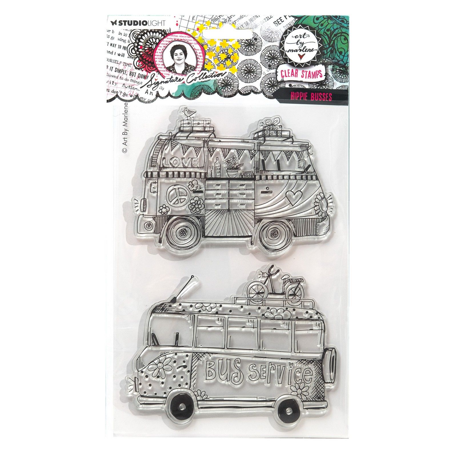 Studio Light • Signature Collection Clear Stamp Hippie busses 