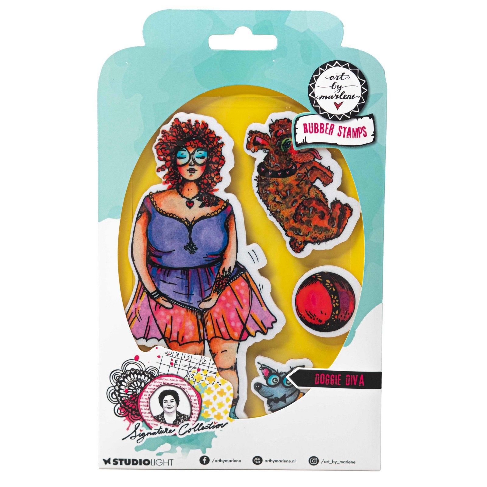 Studio Light • Signature Collection Cling Stamp Doggie diva