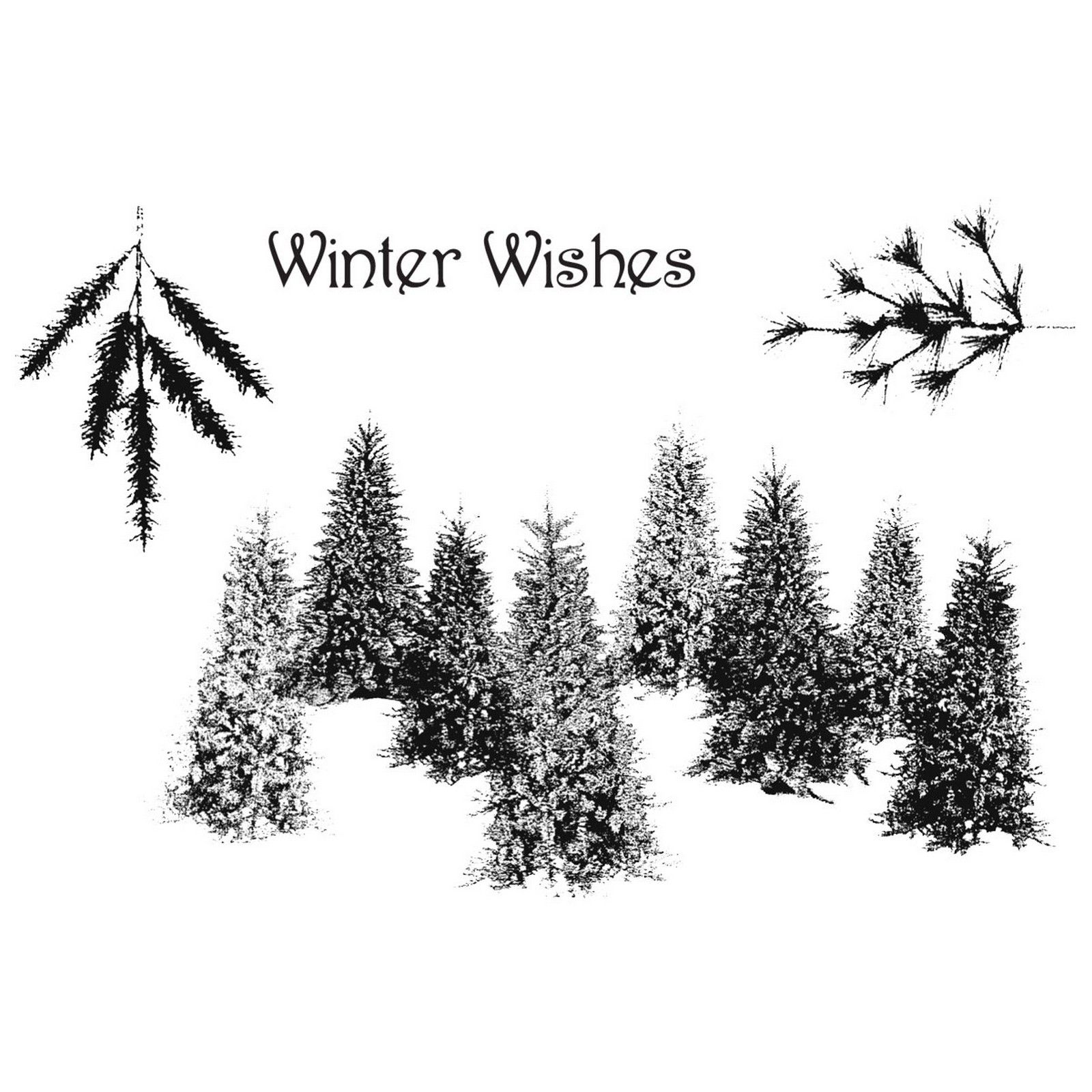 Woodware • Clear Singles Stempel Winter Wishes