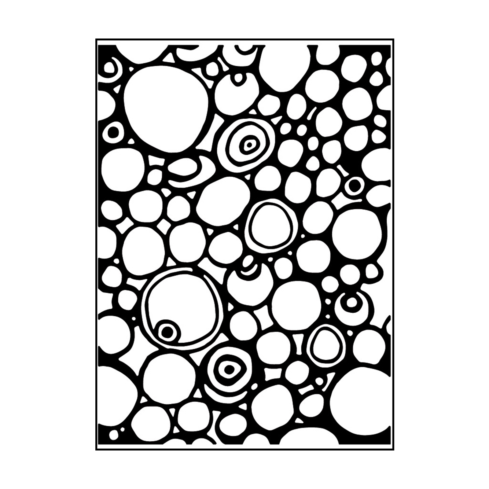 Carabelle Studio • Embossing folder 10,8x14,6cm circles and dots