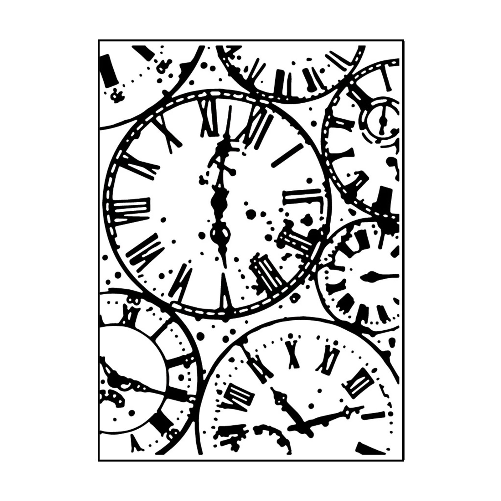 Carabelle Studio • Embossing folder 10,8x14,6cm horloges