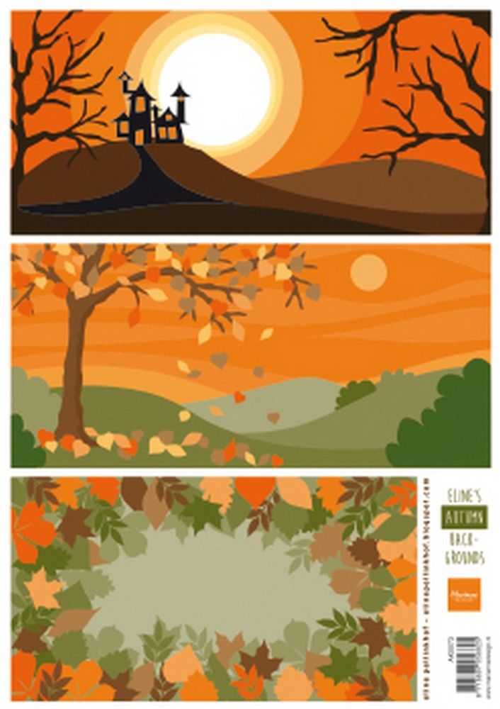 Marianne Design • Cutting Sheet Eline's Autumn background 1pc