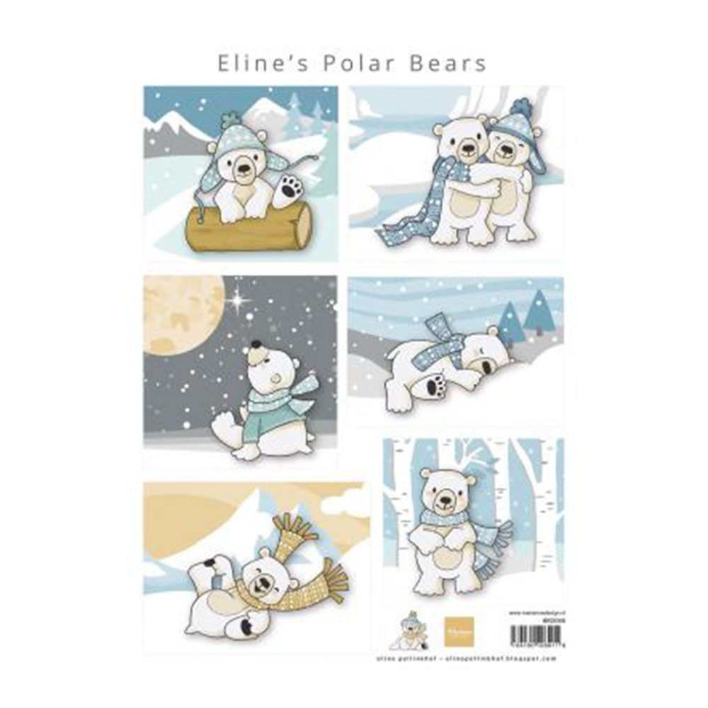 Marianne Design • Foglio di taglio Gli orsi polari di Eline