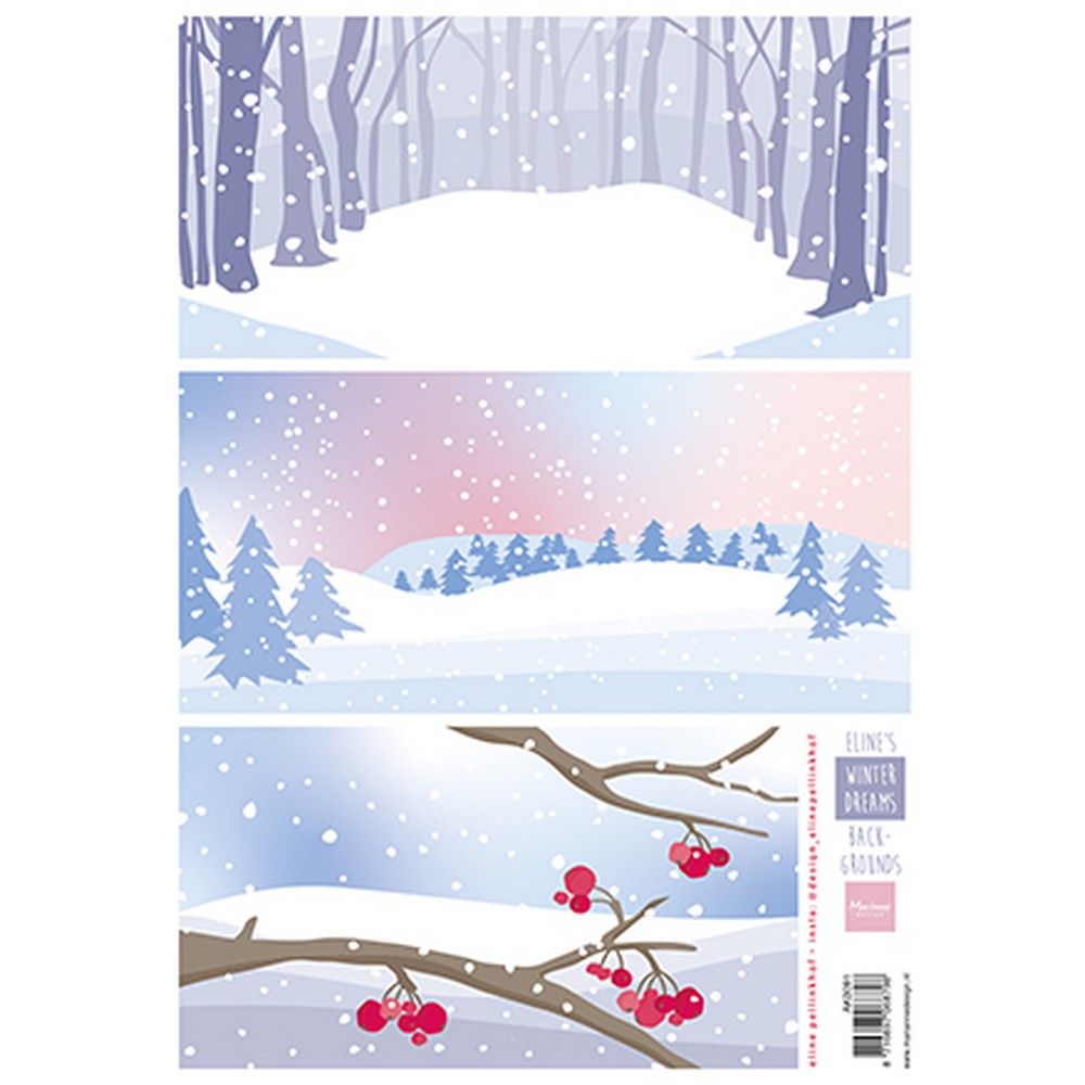 Marianne Design • Decoupage Eline's Winter Dreams Backgrounds