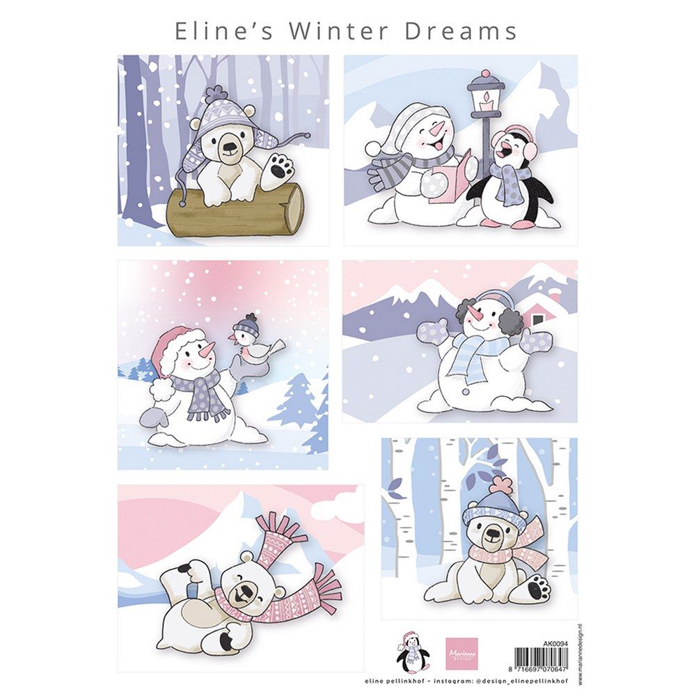 Marianne Design • Cutting sheet Eline's Winter Dreams