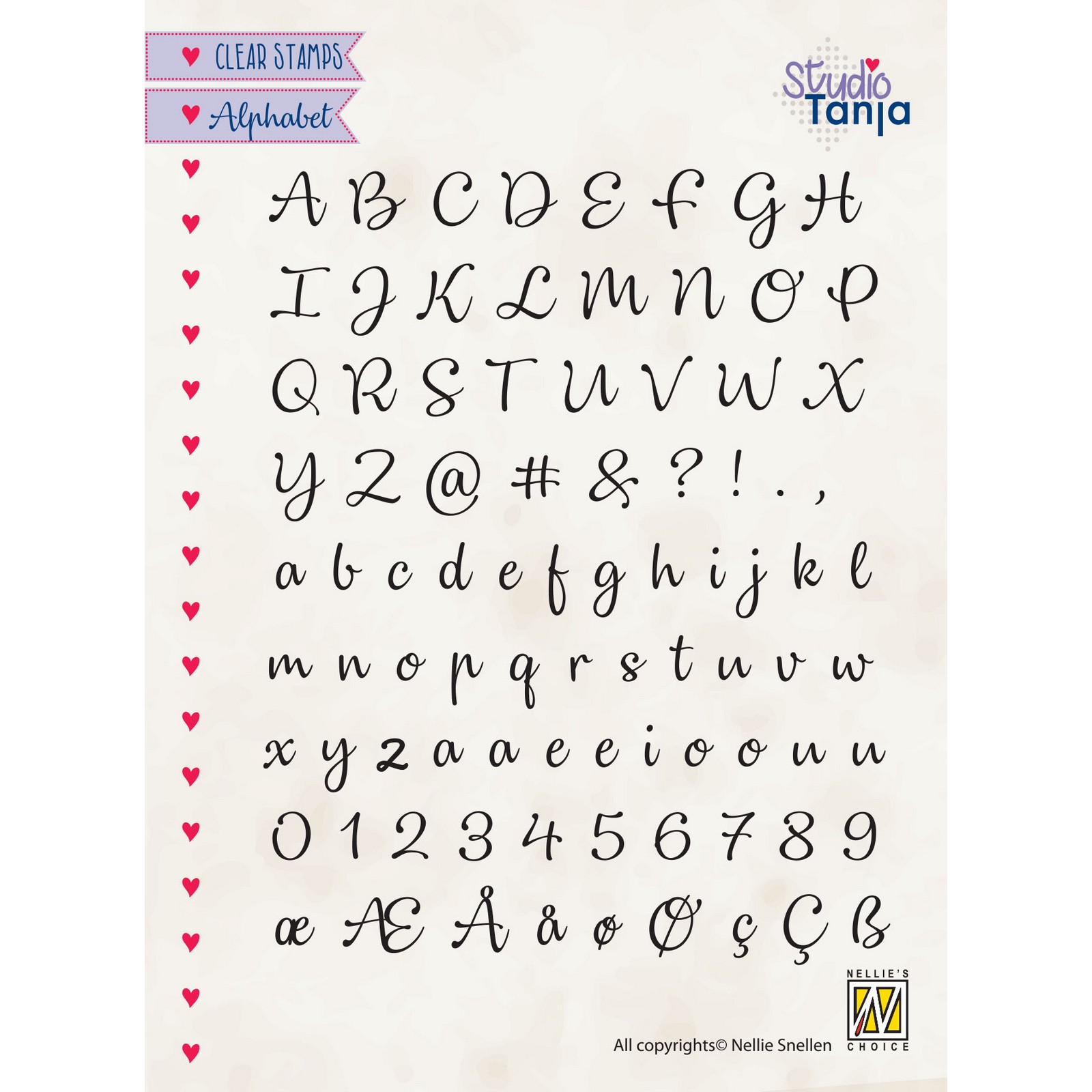 Nellie's Choice • Alphabet Clear Stempels Lena-2