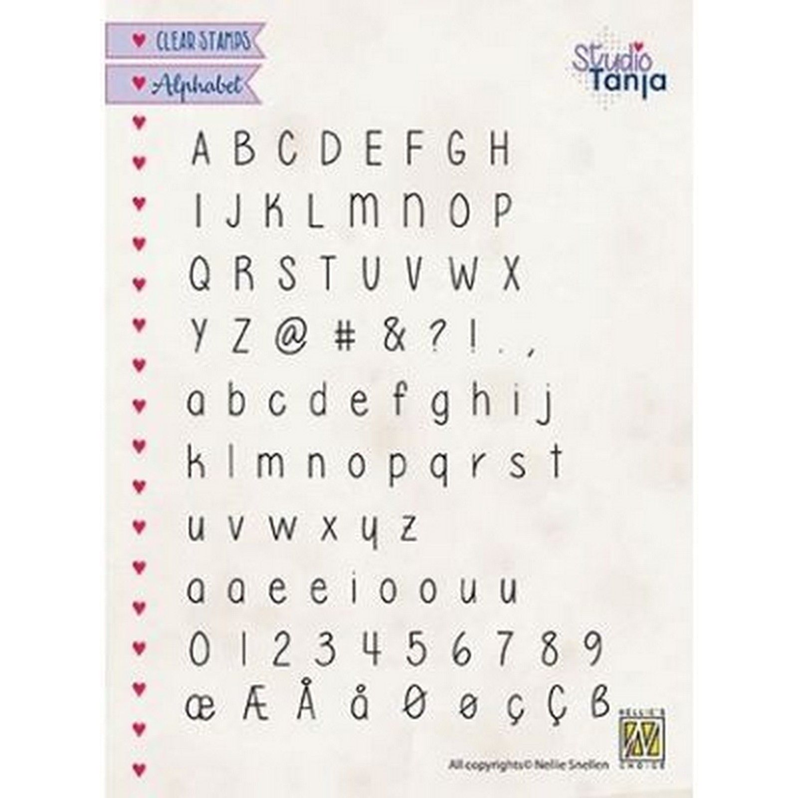 Nellie's Choice • Alphabet Clear Stempels Lars-2