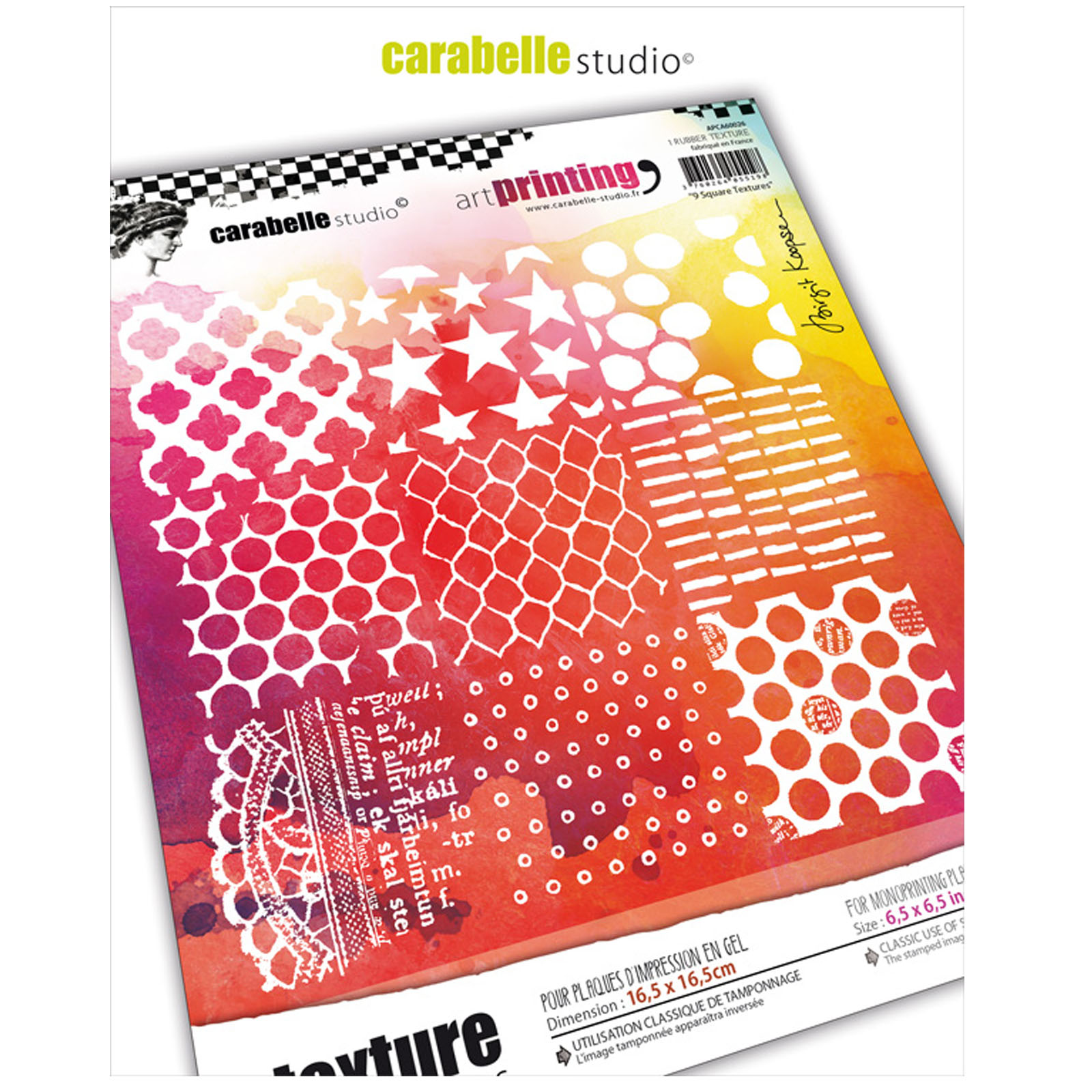Carabelle Studio • Art Printing Carré 9 Square Textures