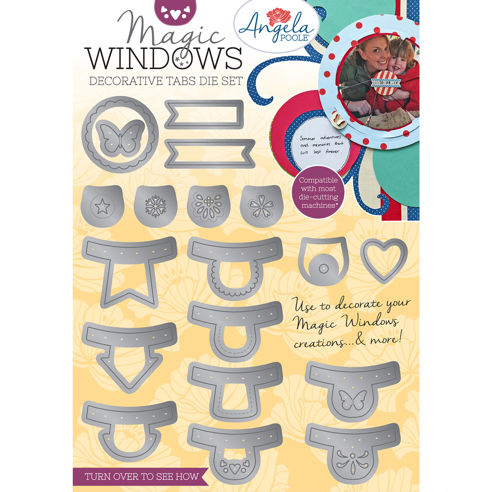 Creative Expressions • Magic windows die set Decorative tabs