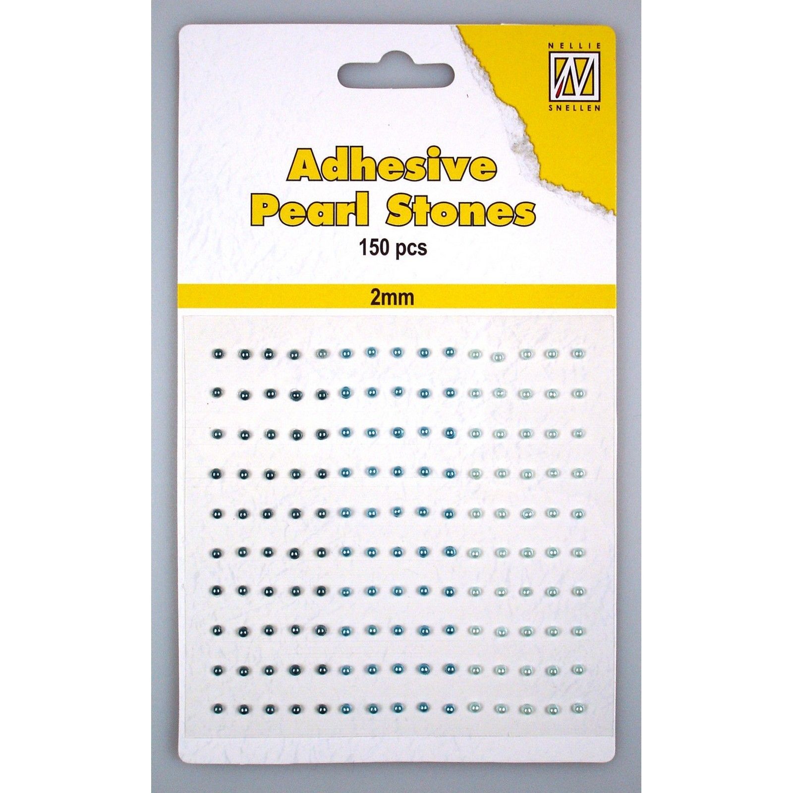 Nellie's Choice • Adhesive Pearls 150stuks/Sheet 2mm 3 Tones Blue