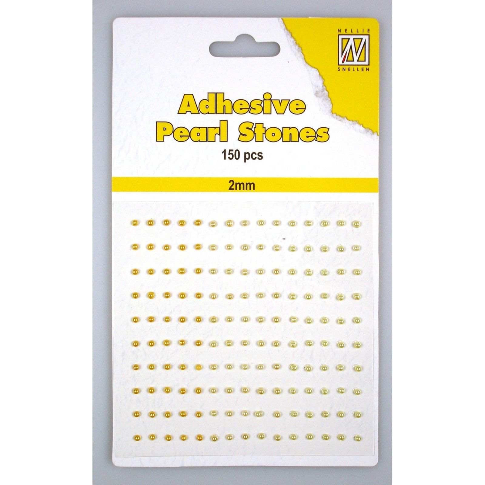 Nellie's Choice • Adhesive Pearls 150pcs/Sheet 2mm 3 Tones Yellow-Gold